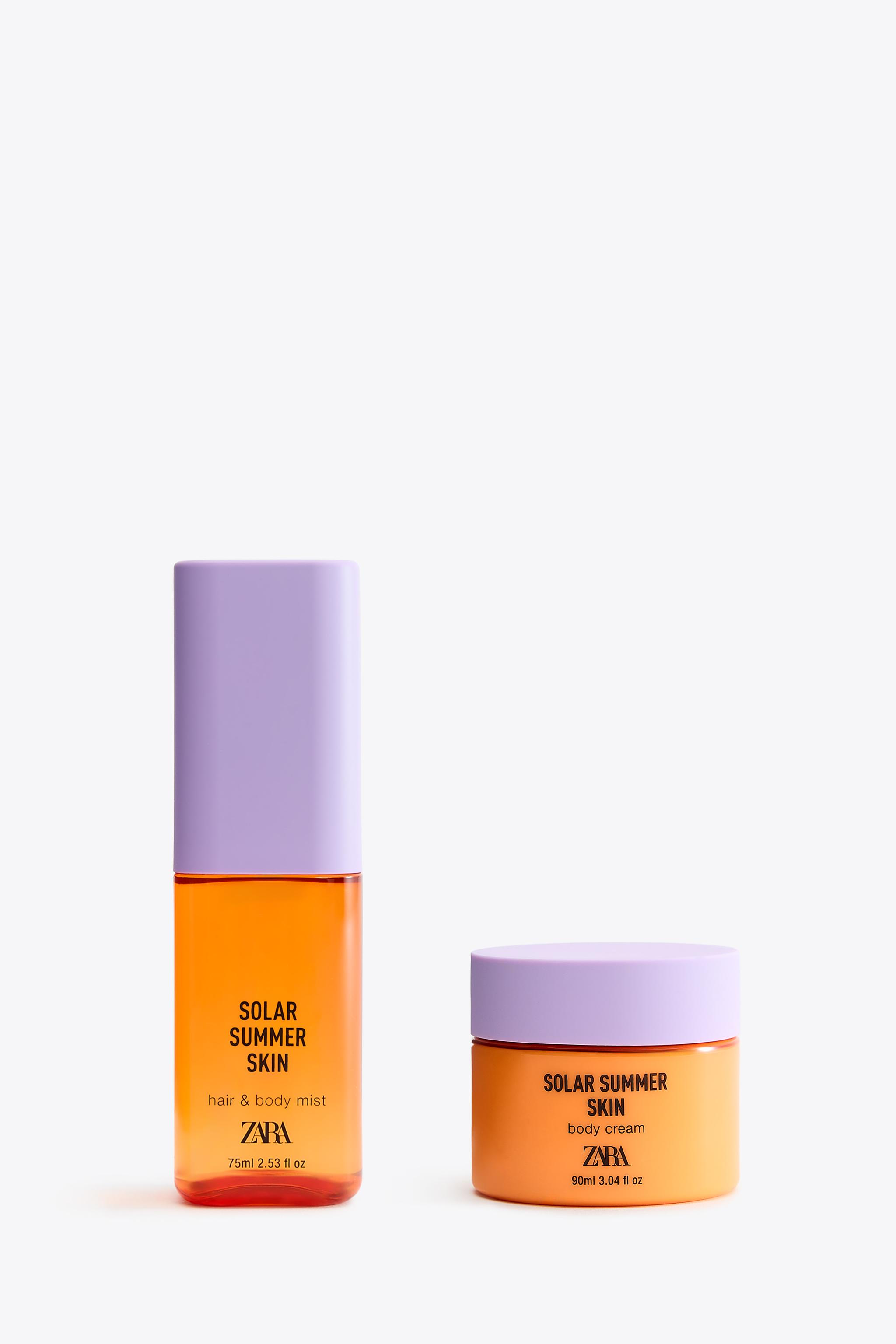 SOLAR SUMMER SKIN HAIR & BODY MIST 75ML (2.54 FL.OZ) + BODY CREAM 90ML (3.04FL.OZ).