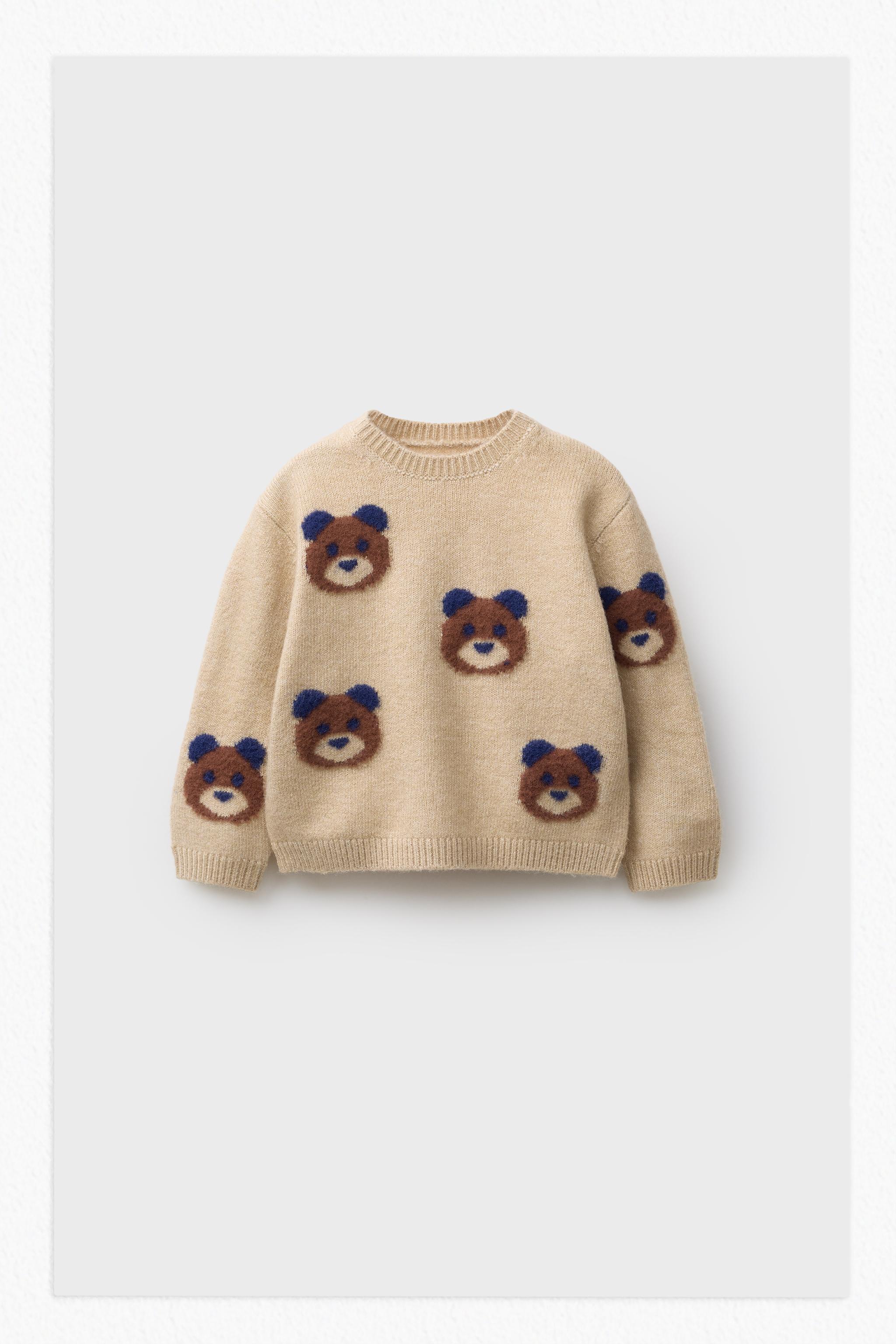 TEDDY BEAR KNIT SWEATER