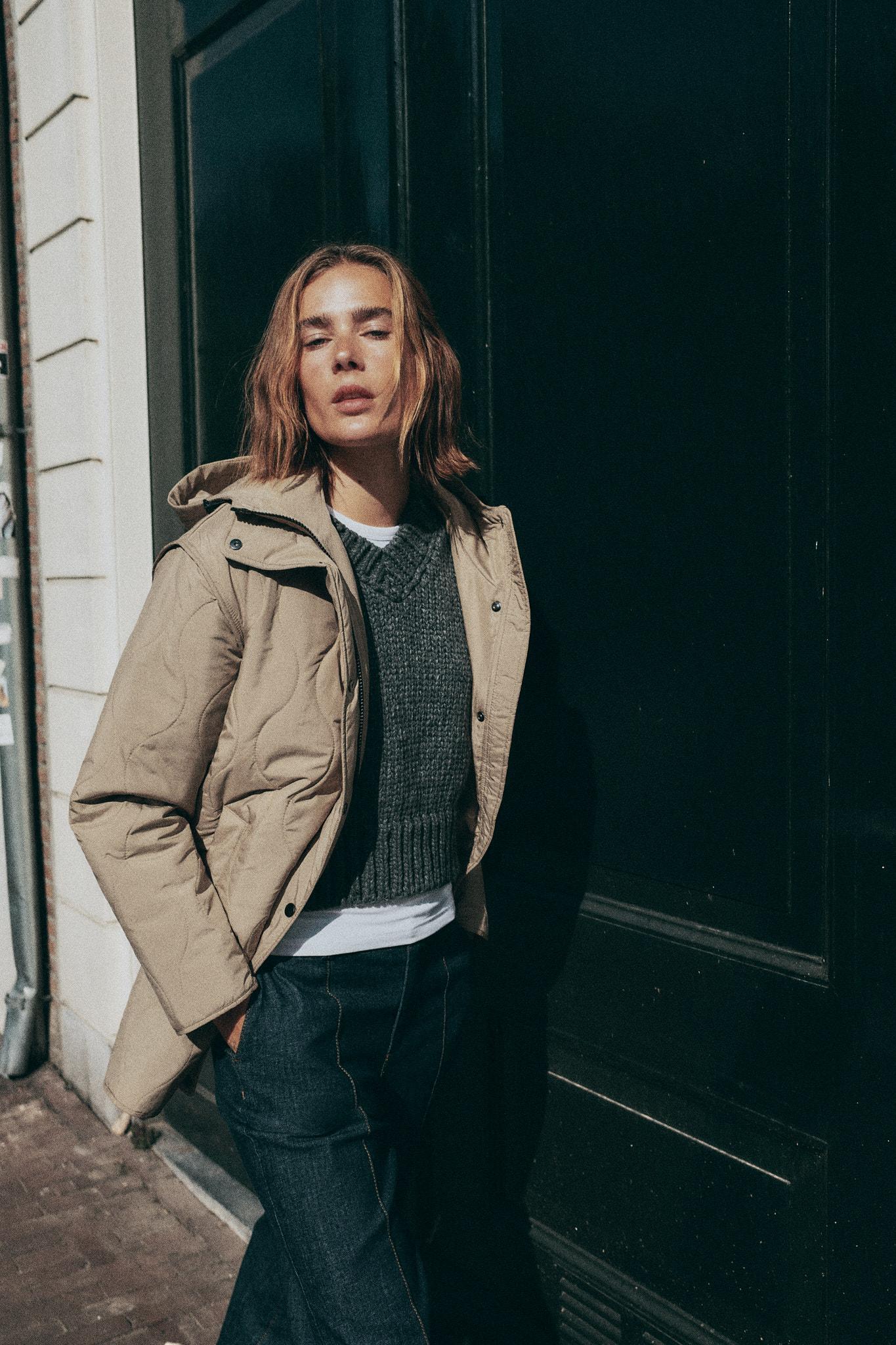 WATER REPELLENT HOODED PUFFER JACKET