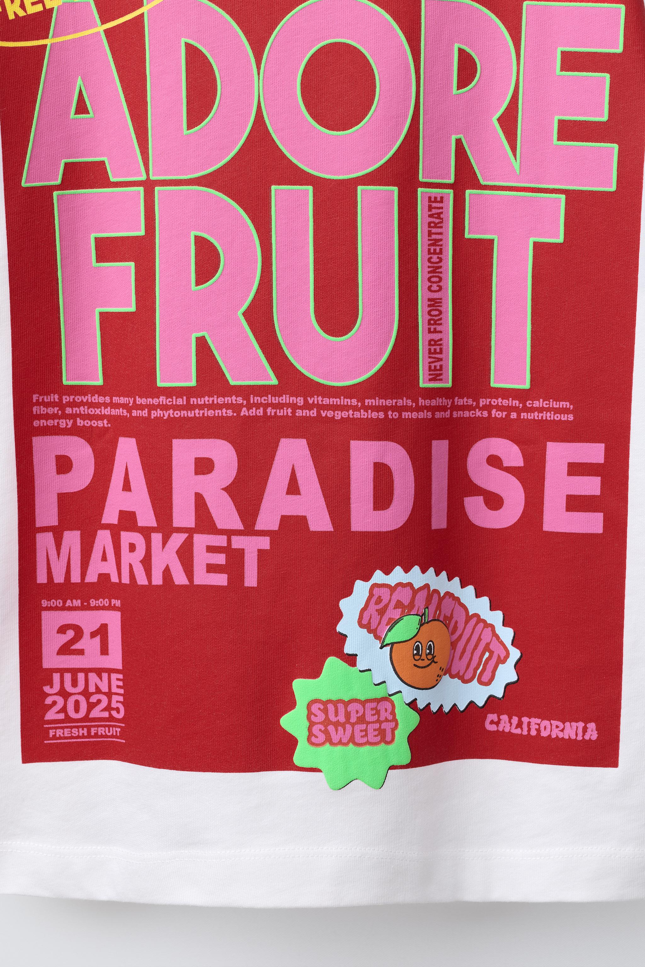 APPLE AND LABEL T-SHIRT