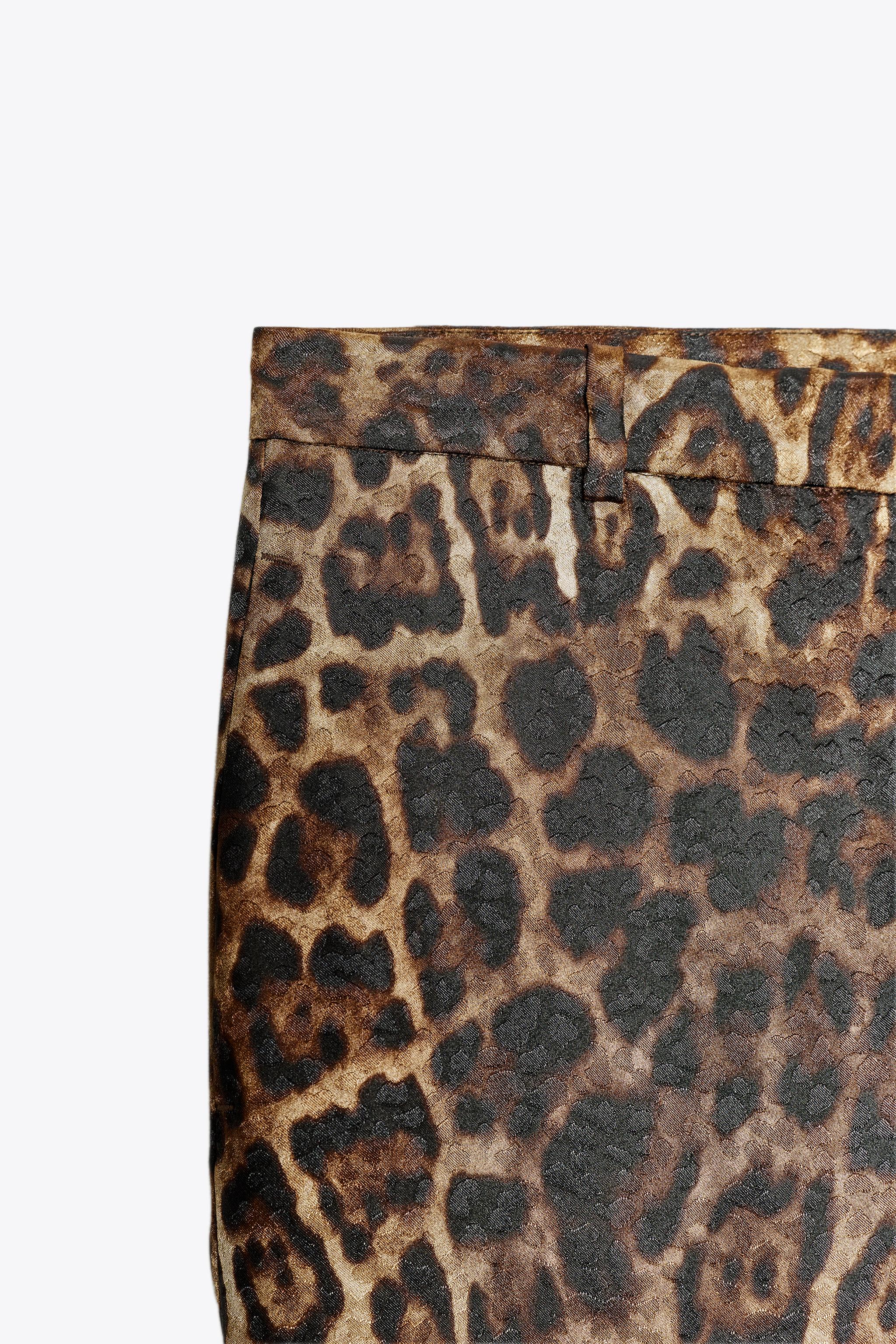 ANIMAL PRINT JACQUARD PANTS ZW COLLECTION