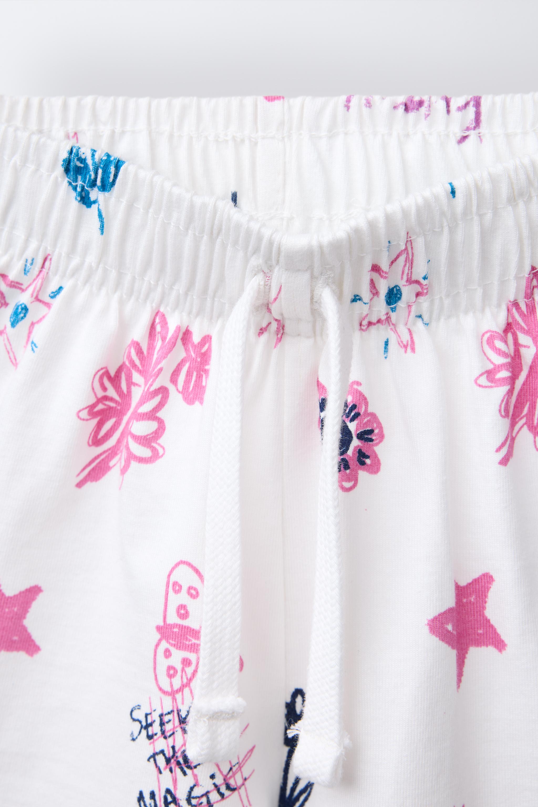 CROPPED T-SHIRT AND PRINTED BERMUDA SET