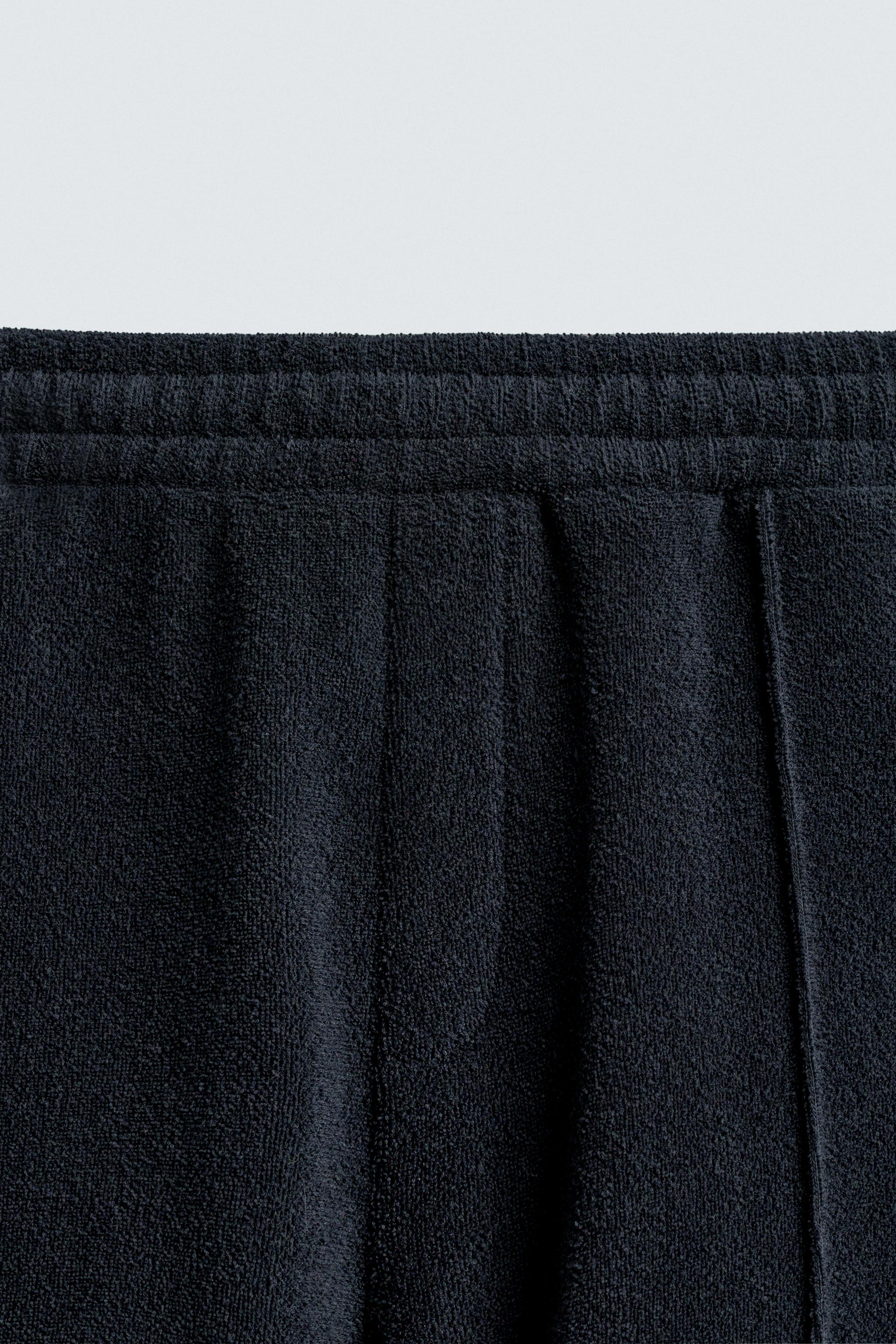 CONTRAST TOWEL SHORTS