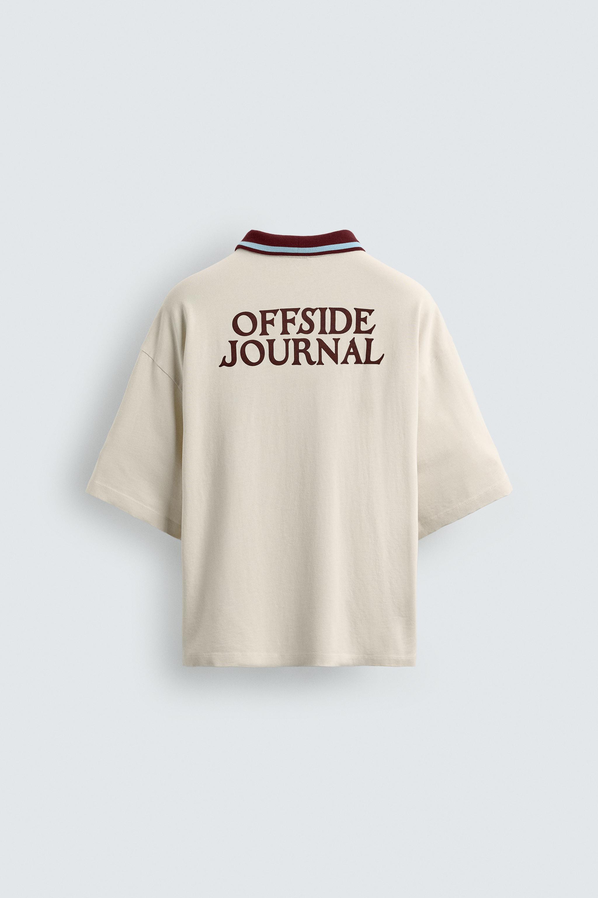 RETRO SOCCER PRINT POLO SHIRT