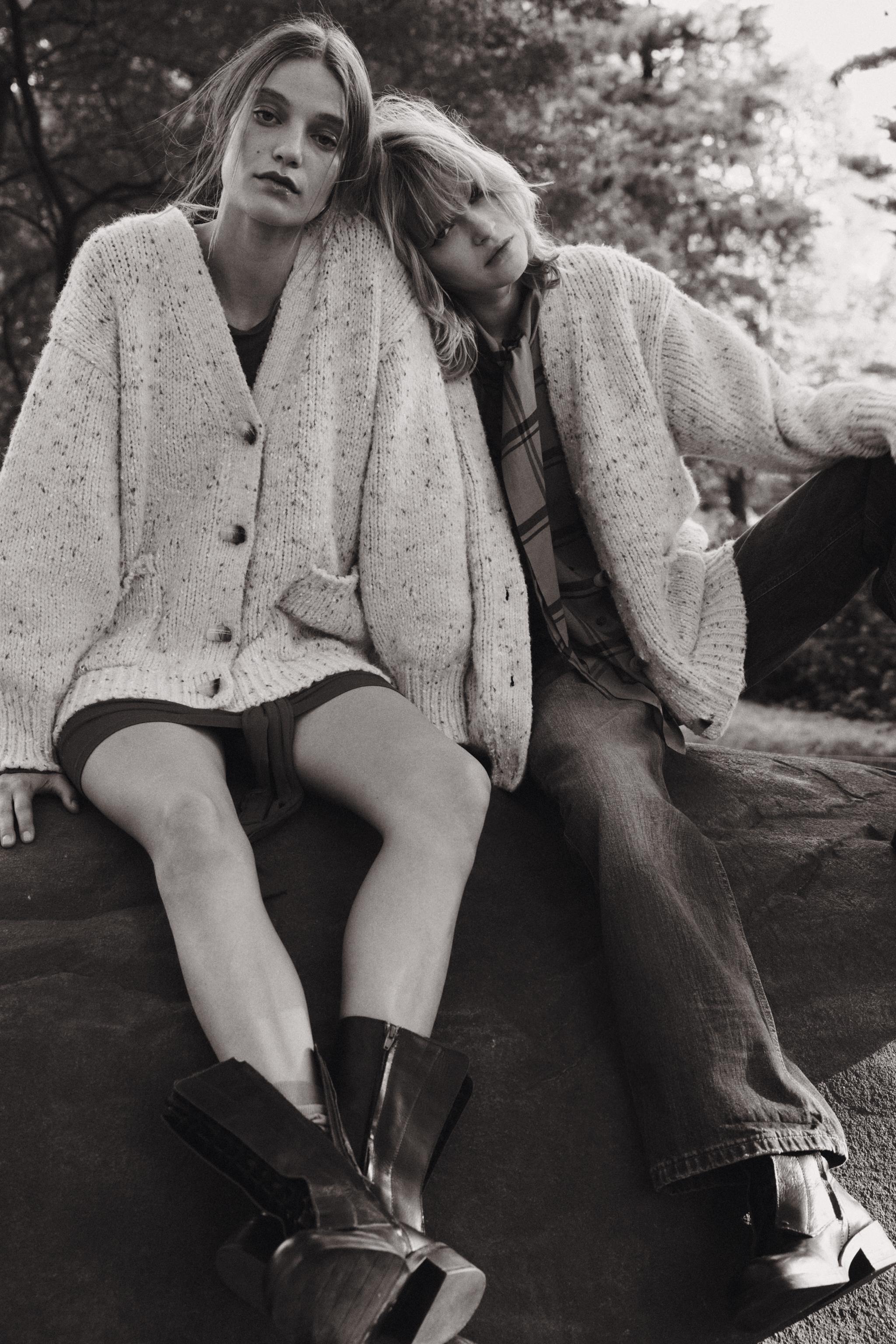 PINCHITA OVERSIZED KNIT CARDIGAN