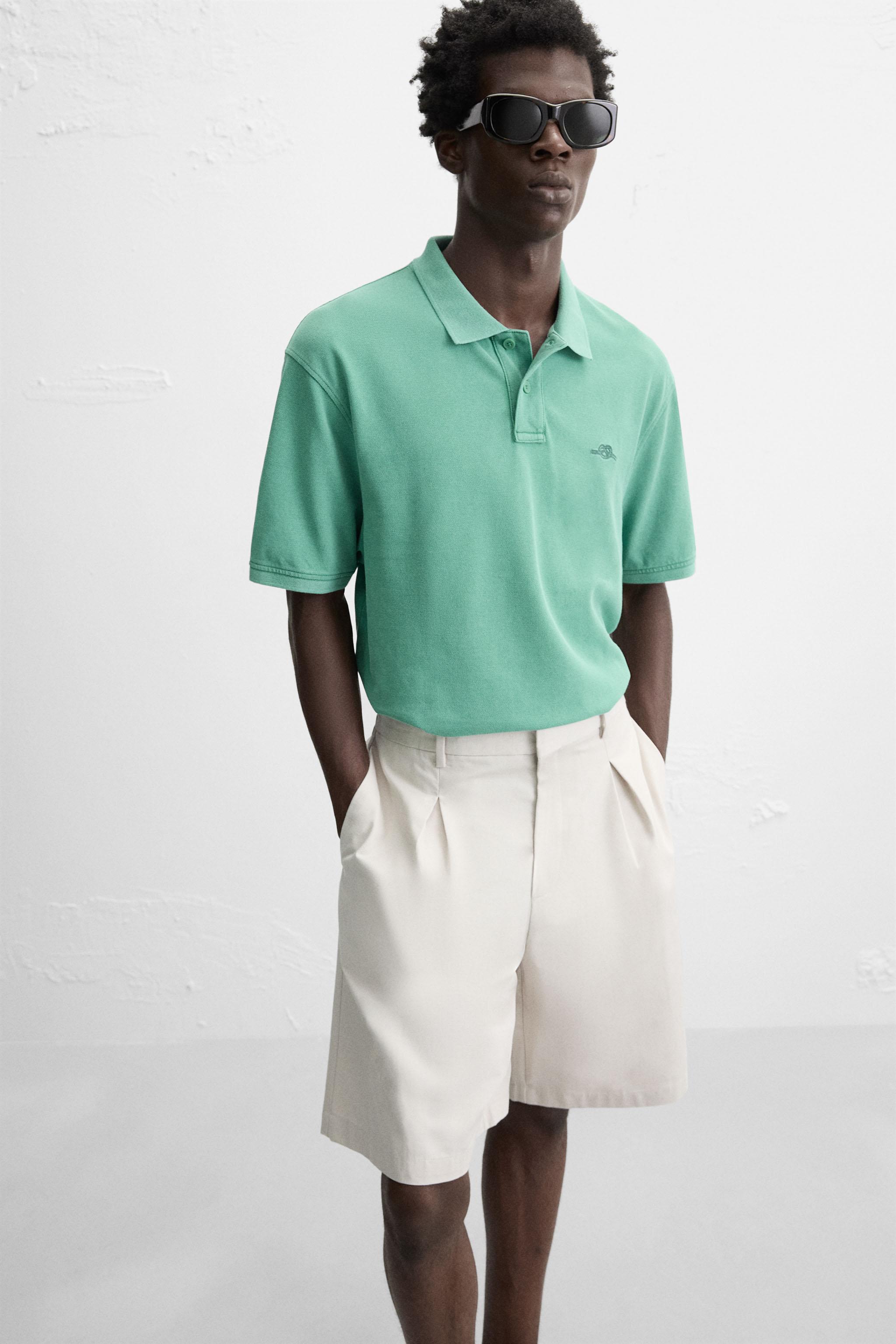 WASHED PIQUÉ POLO SHIRT