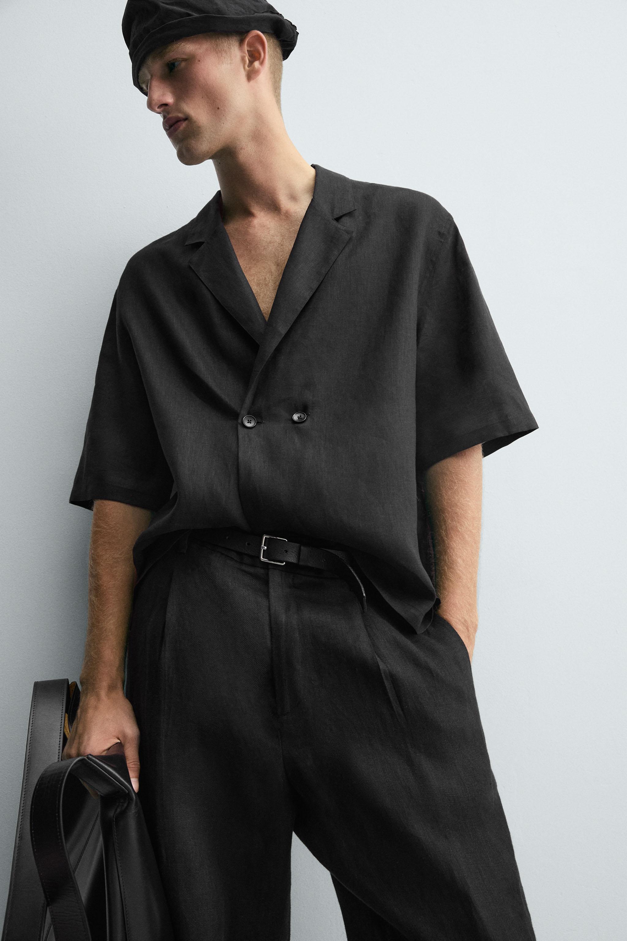 100% LINEN KIMONO SHIRT