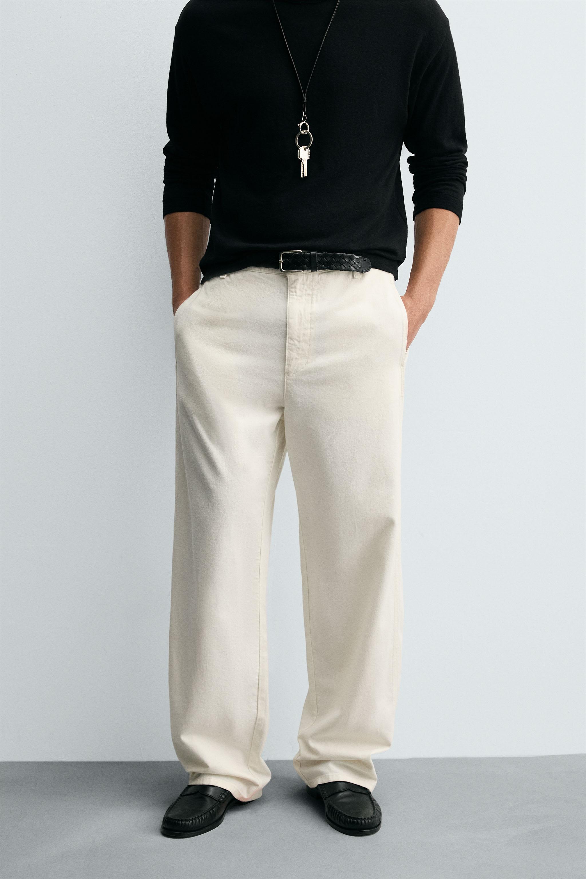 COTTON HEMP CHINO PANTS