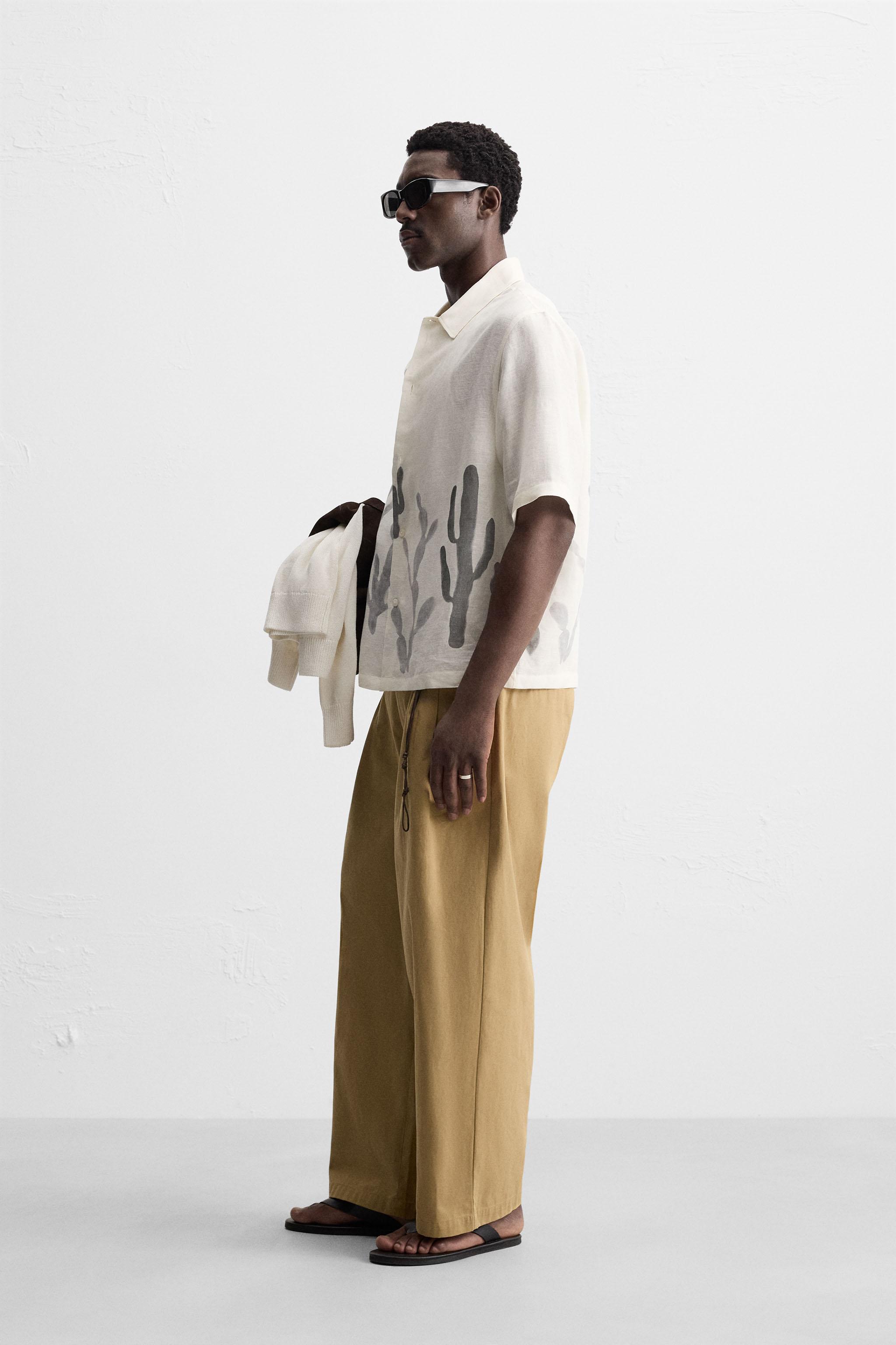 LINEN - VISCOSE CACTUS SHIRT