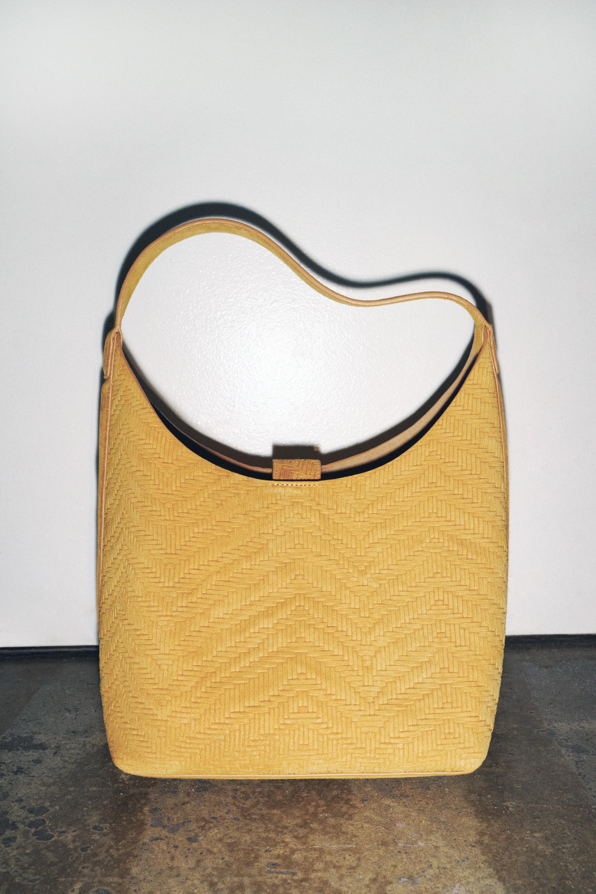 SPLIT LEATHER BRAIDED BAG