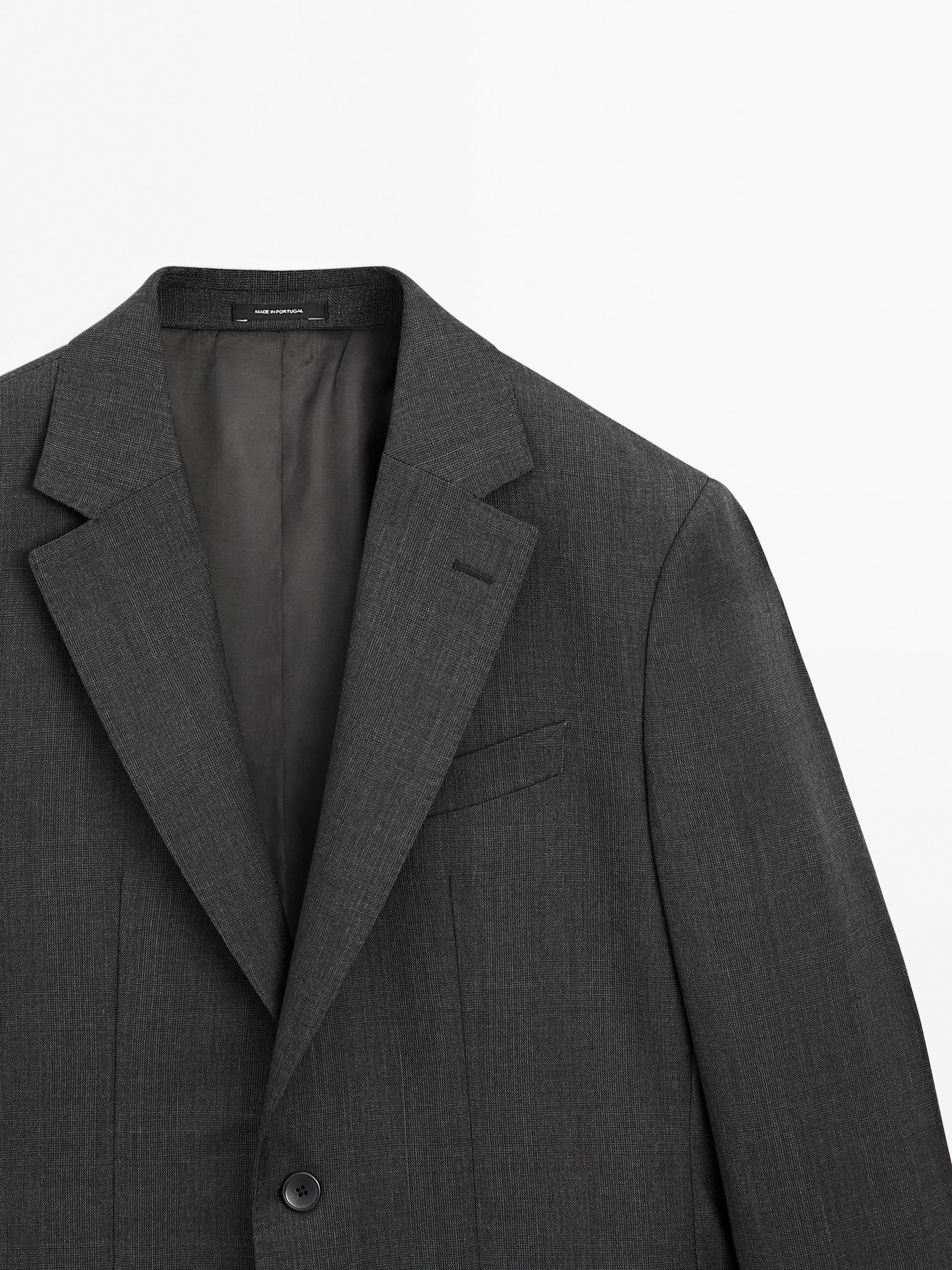 100% wool suit blazer