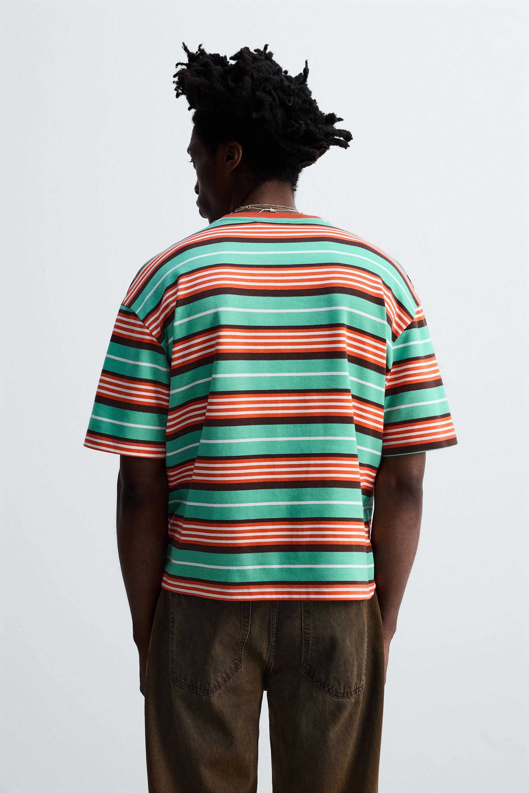 EMBROIDERED STRIPED T-SHIRT © OTIS KWAME KYE QUAICOE