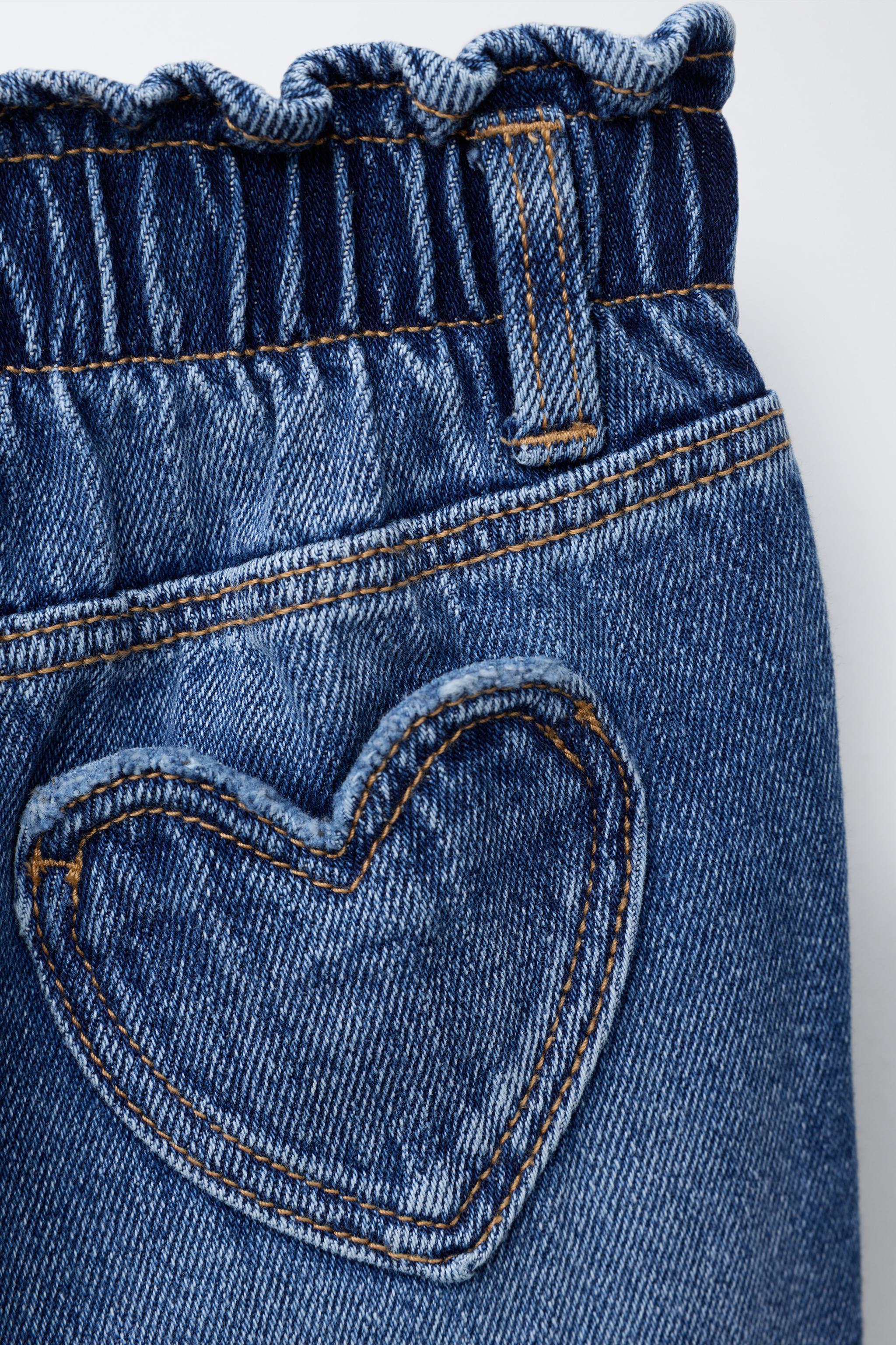 HEART POCKET PAPERBAG JEANS