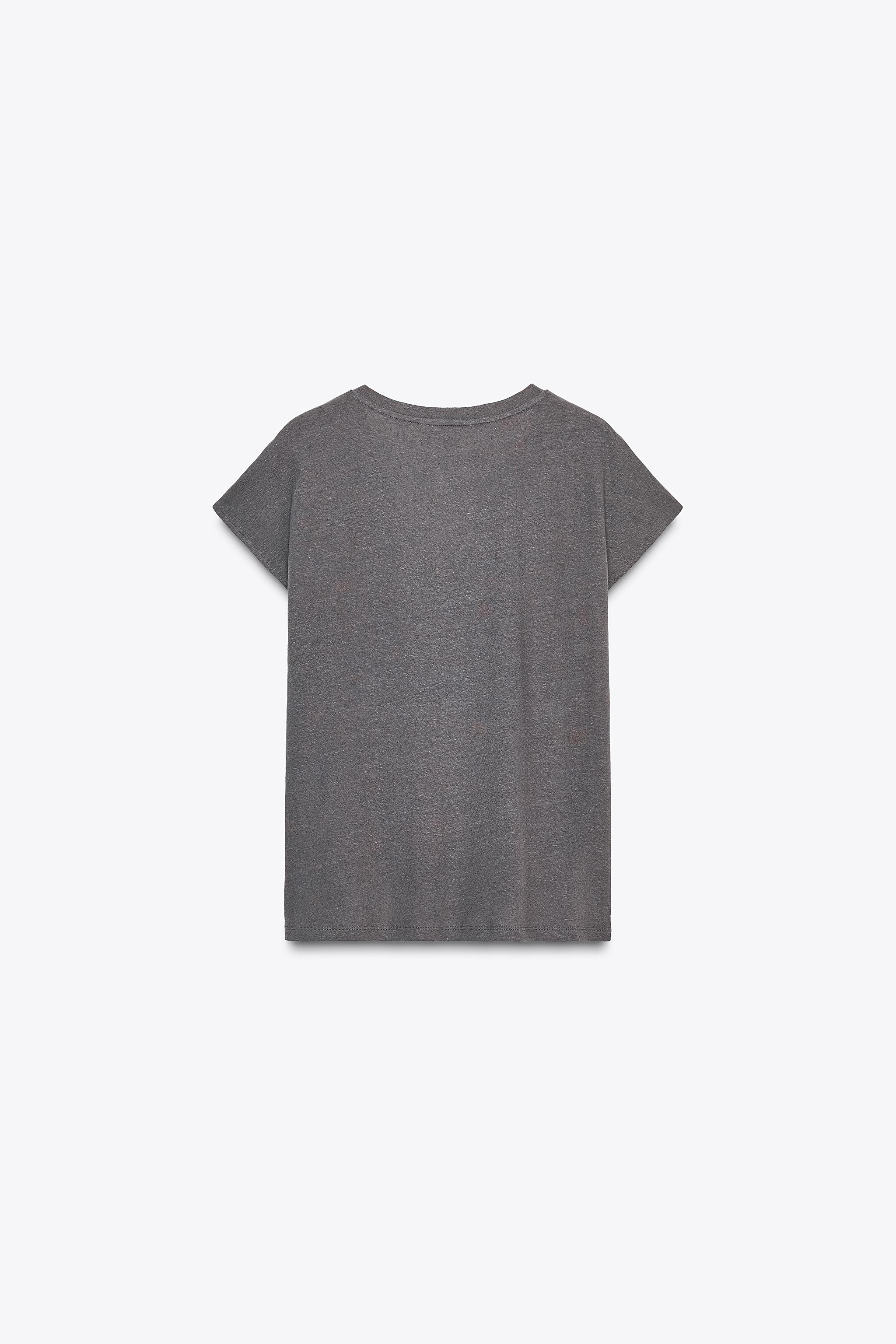 COTTON LINEN T-SHIRT