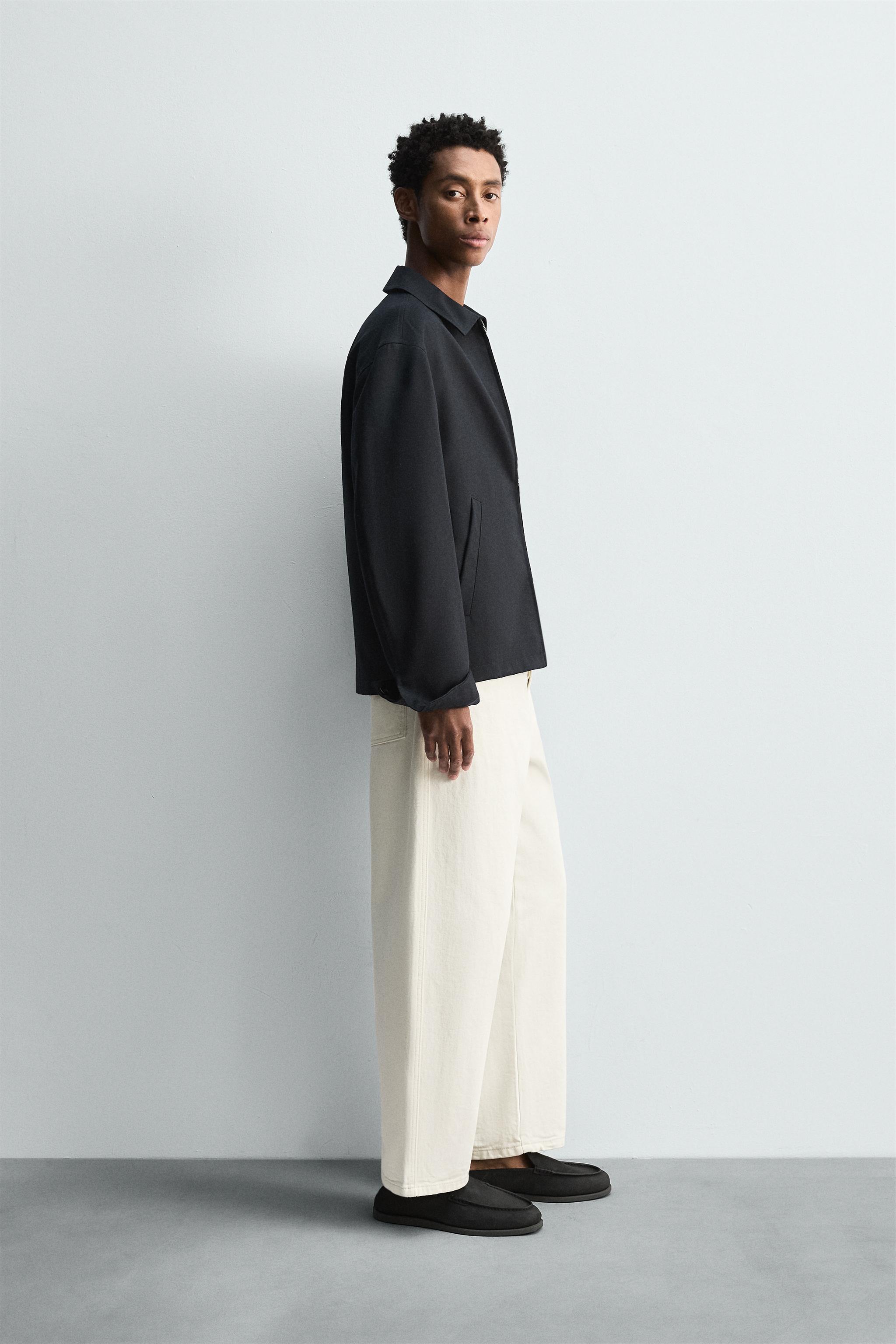 WOOL ZIP-UP OVERSHIRT