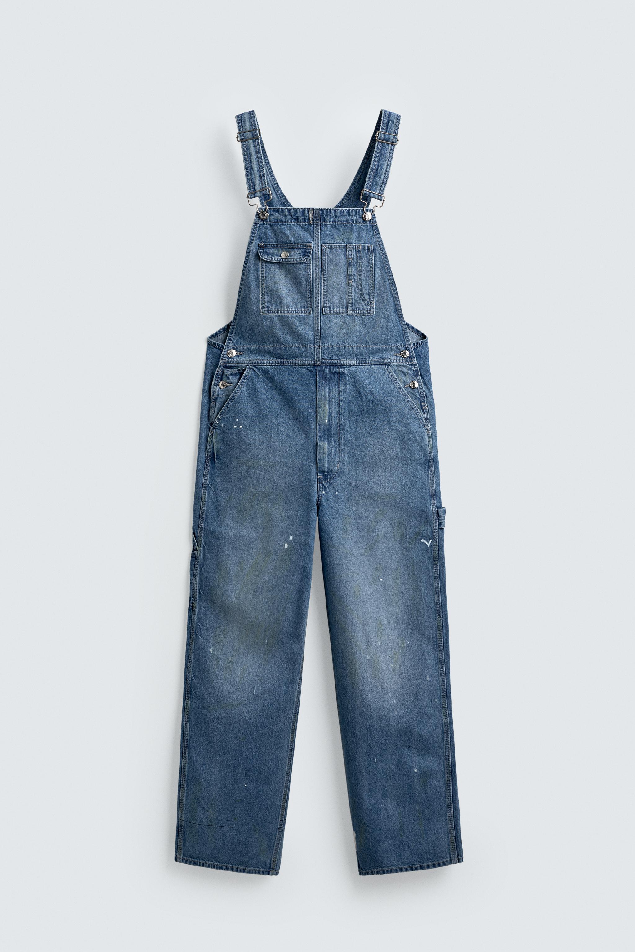 BAGGY FIT DENIM OVERALLS
