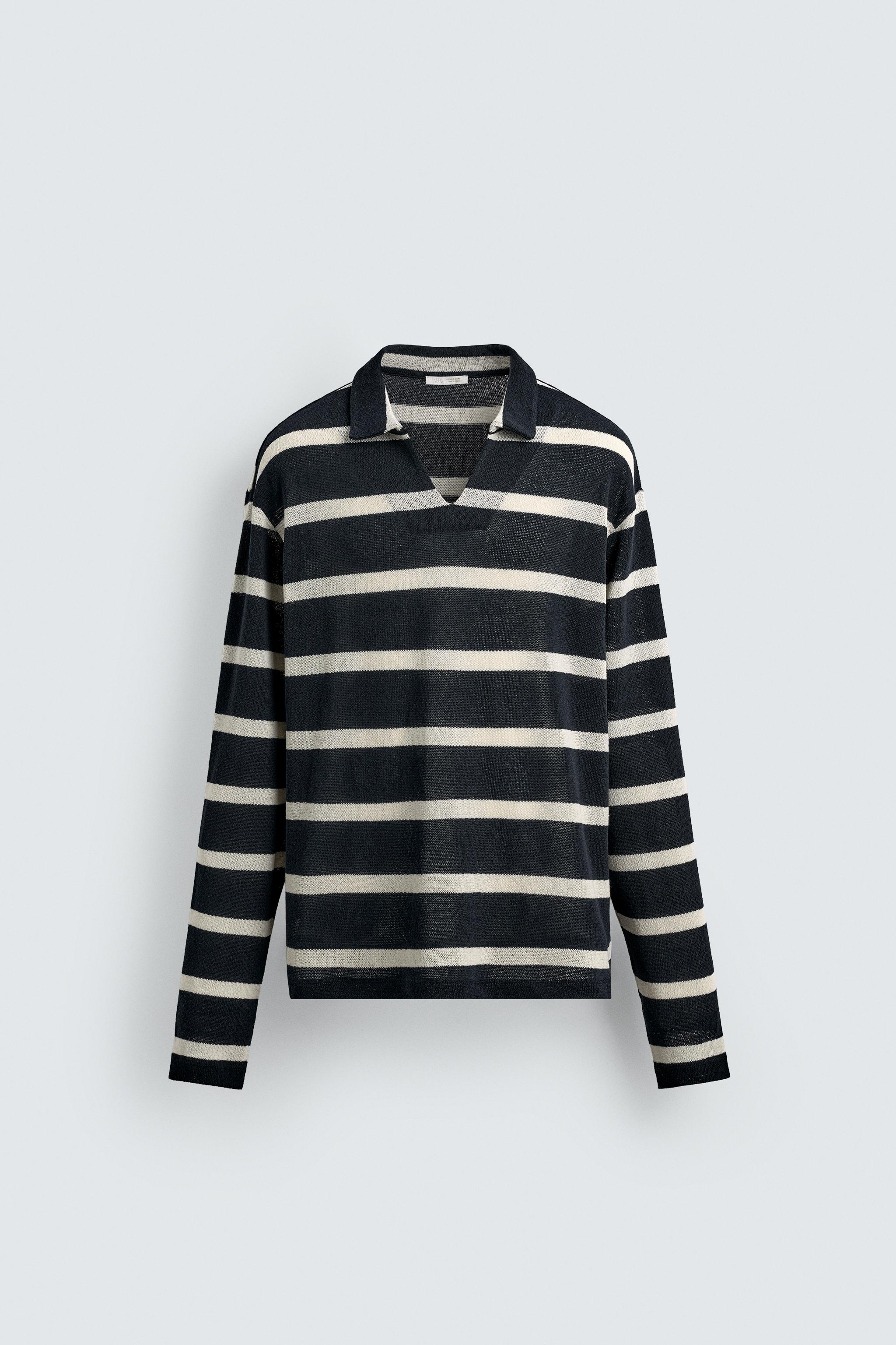 STRIPED JACQUARD POLO SHIRT