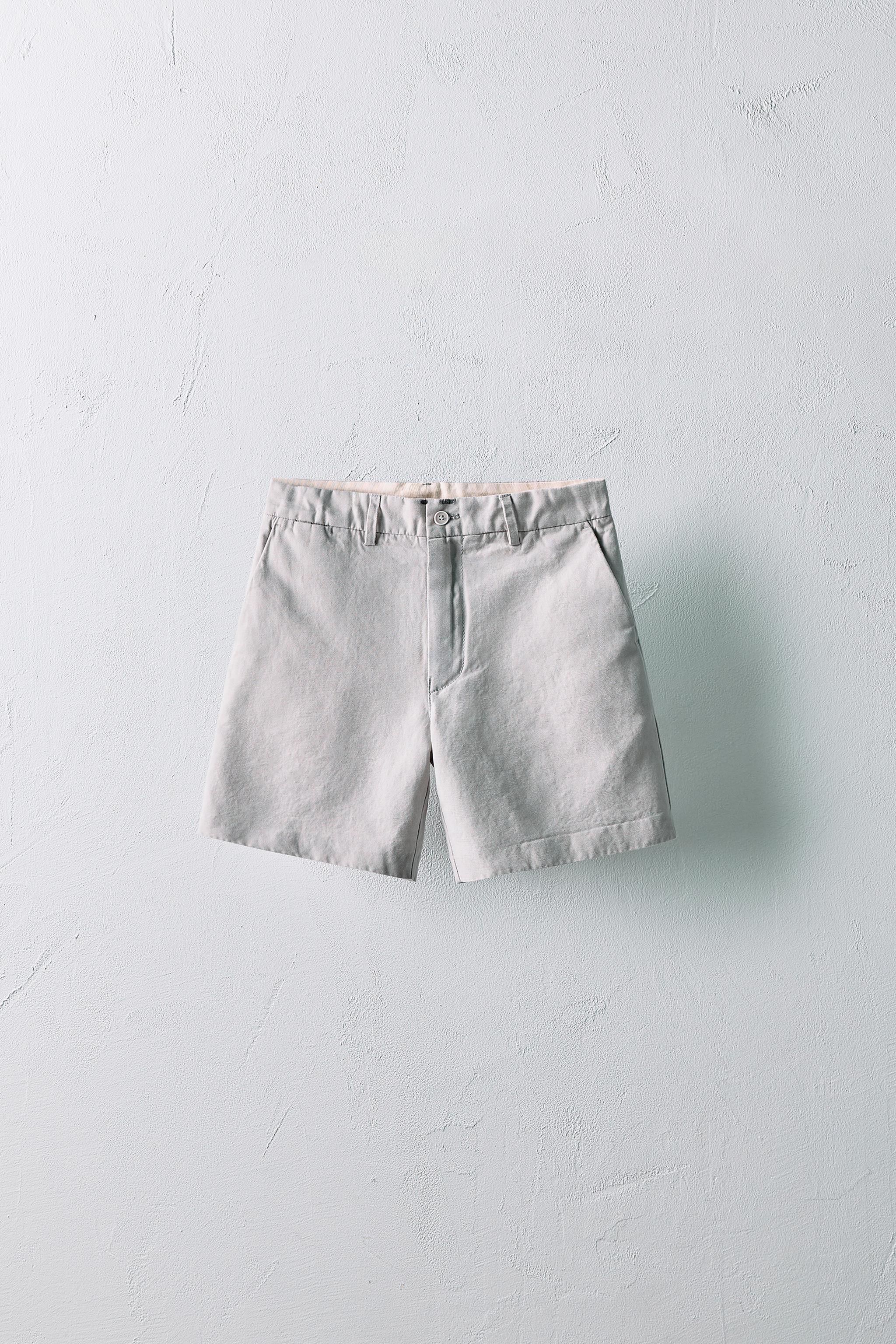 6-10 YEARS/ LIMITED EDITION LINEN BLEND BERMUDA SHORTS