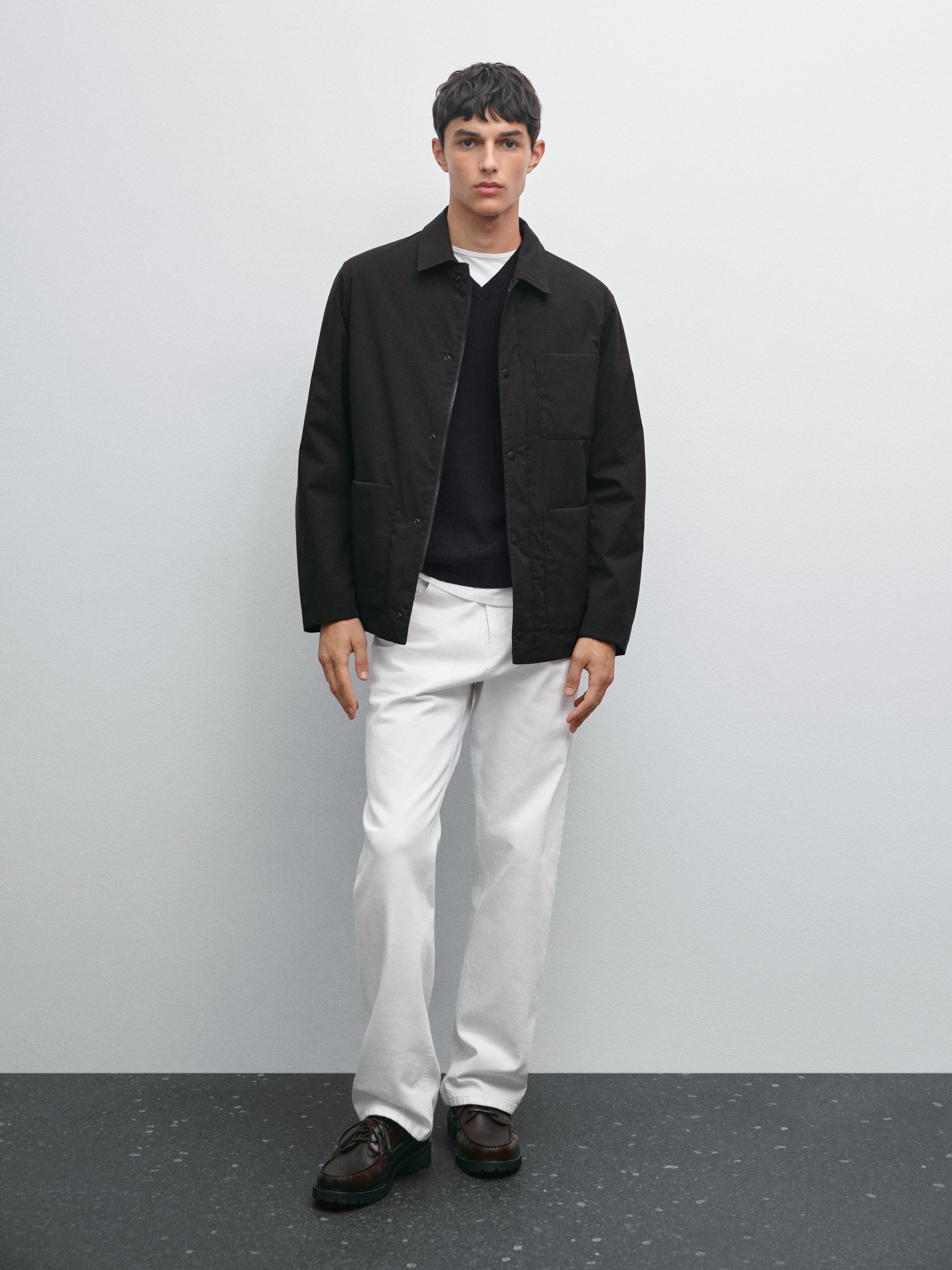 Water-repellent technical jacket