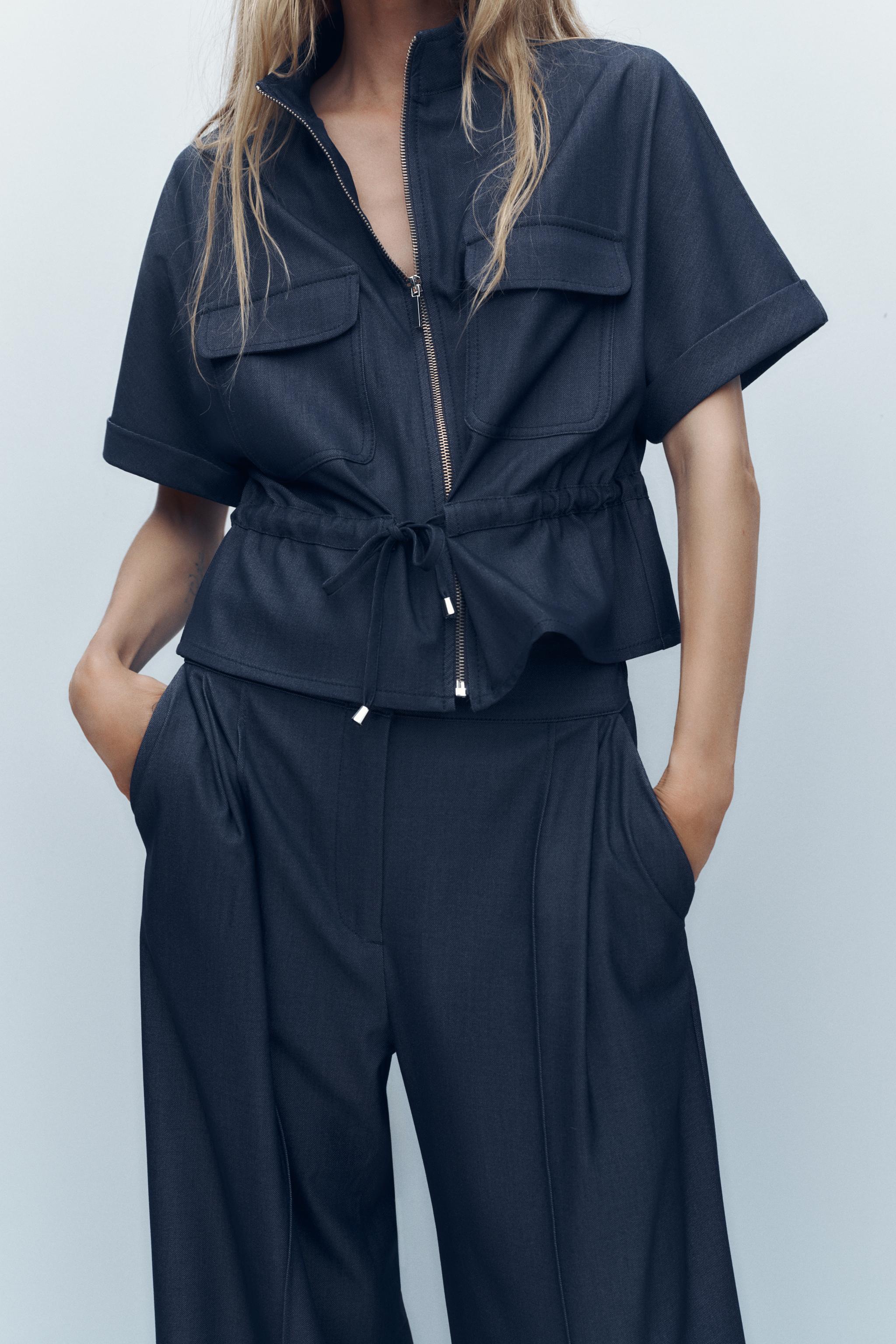 DRAWSTRING SAFARI SHIRT