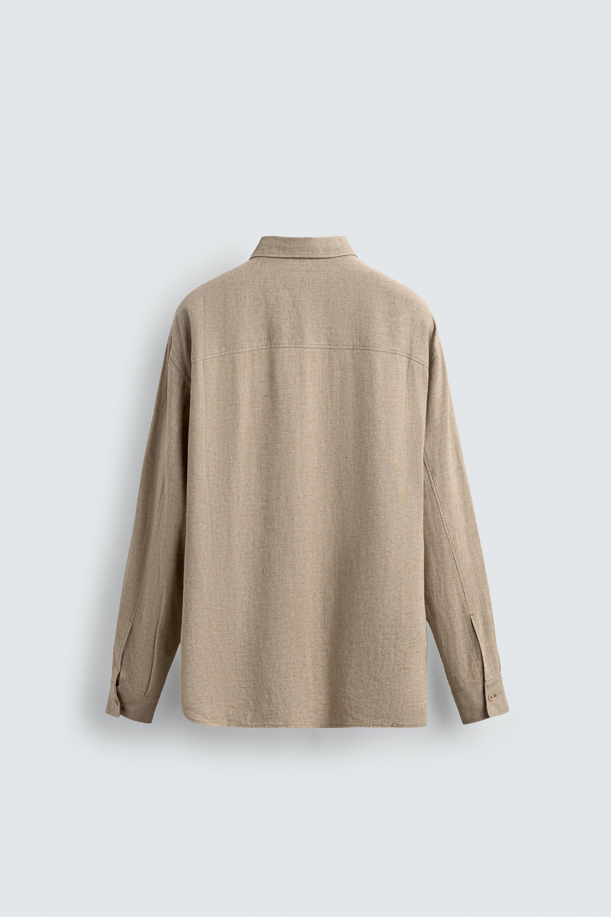 LINEN - VISCOSE TIE SHIRT