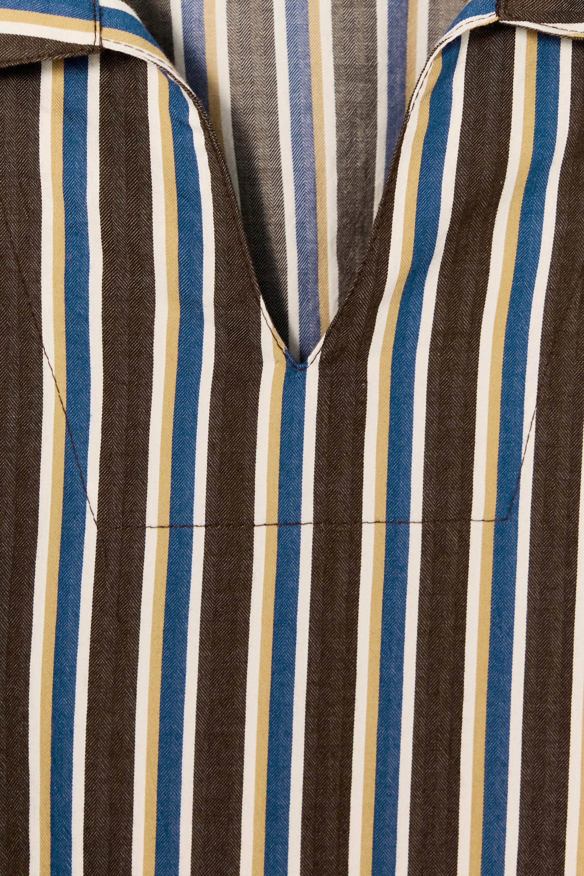 LIMITED EDITION STRIPED FLOWY SHIRT