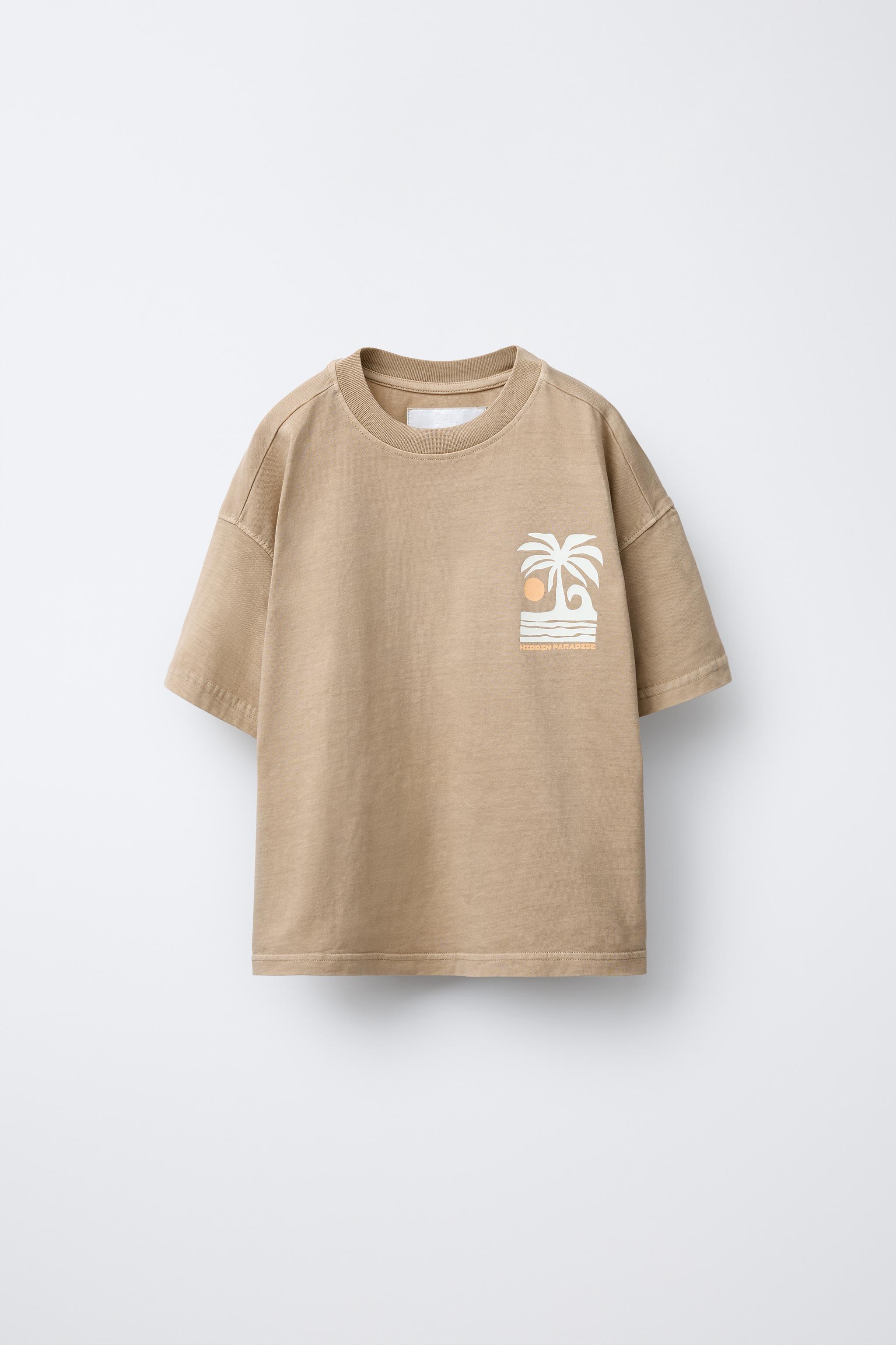 GARMENT DYE PRINT T-SHIRT AND BERMUDA SET