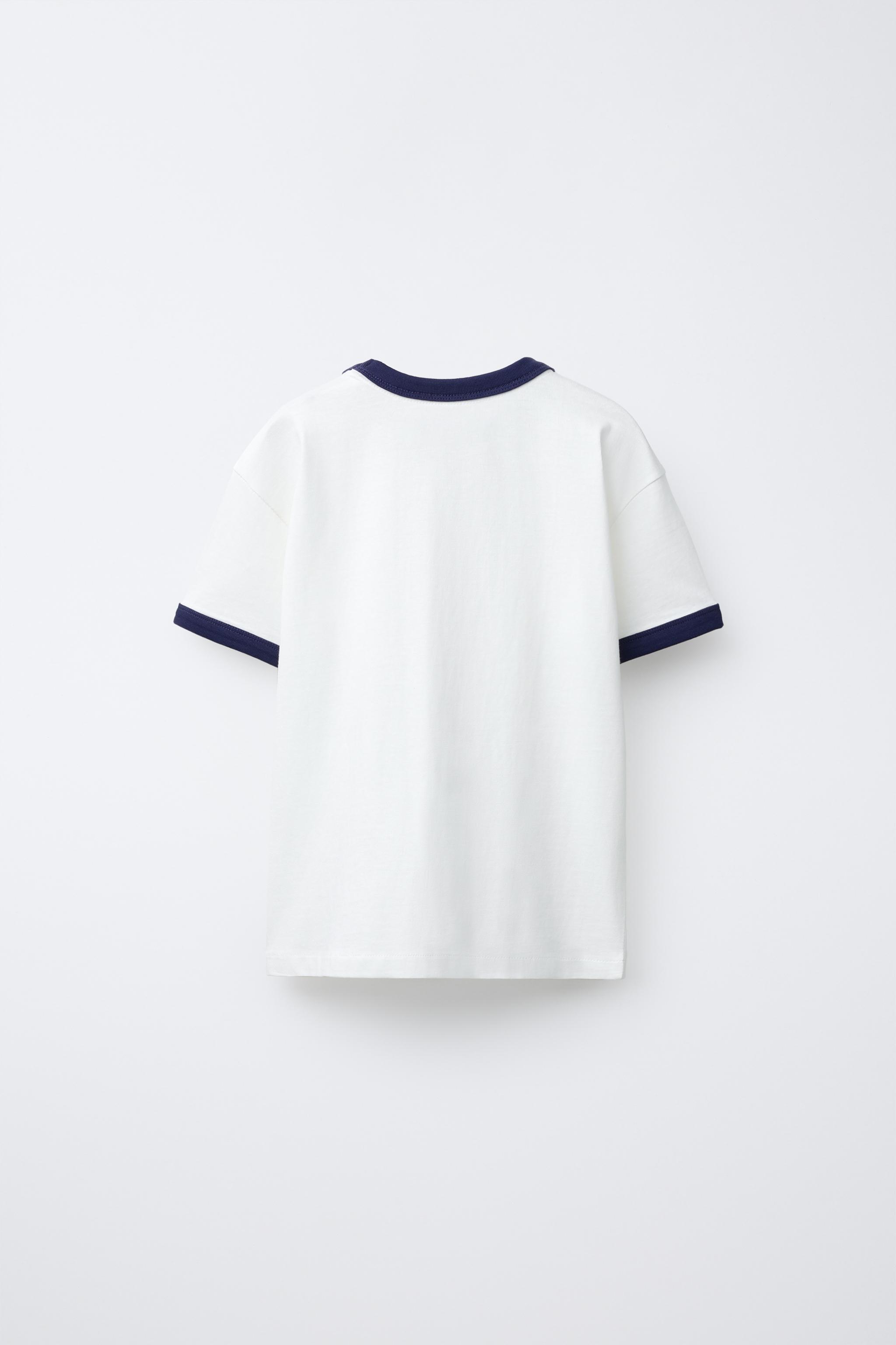 CONTRAST TRIM T-SHIRT