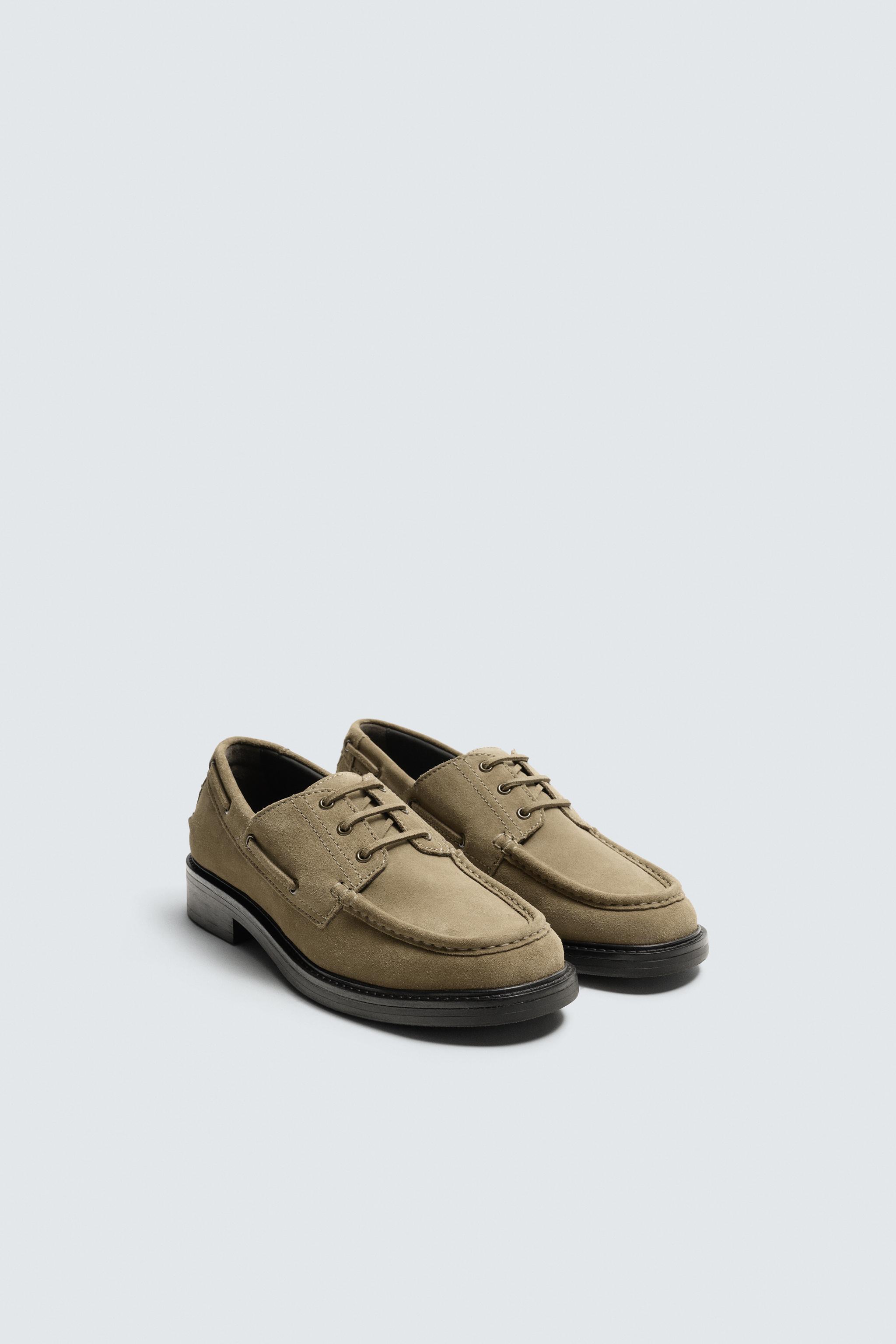 LEATHER DRESS DECK SHOES