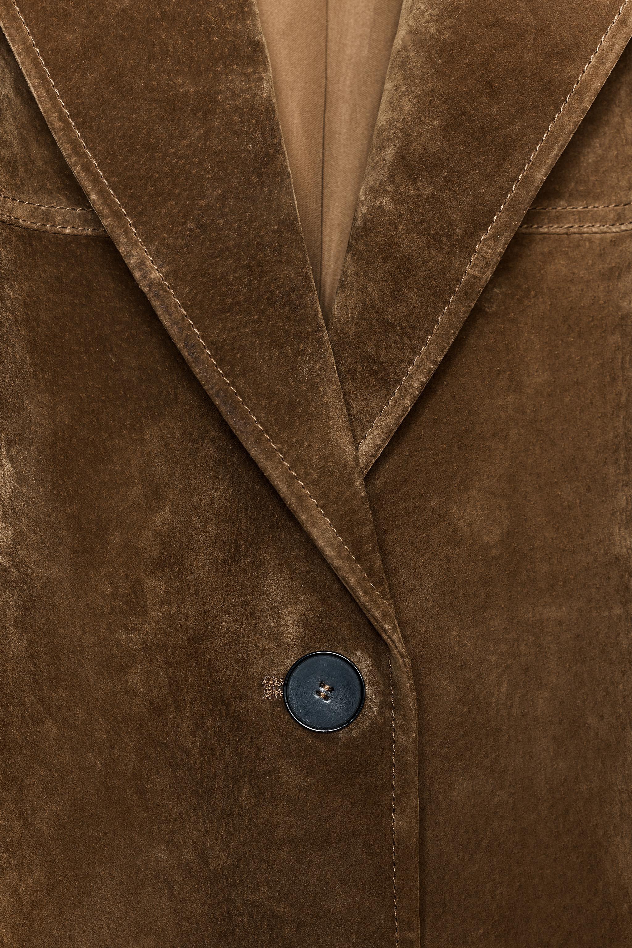 100% LEATHER LONG JACKET