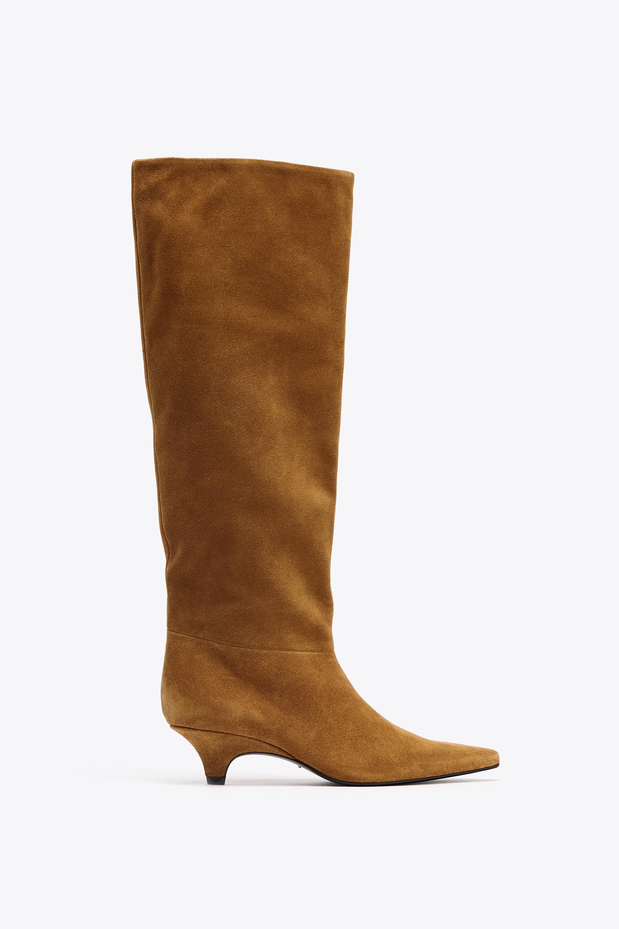 SUEDE HEELED BOOTS