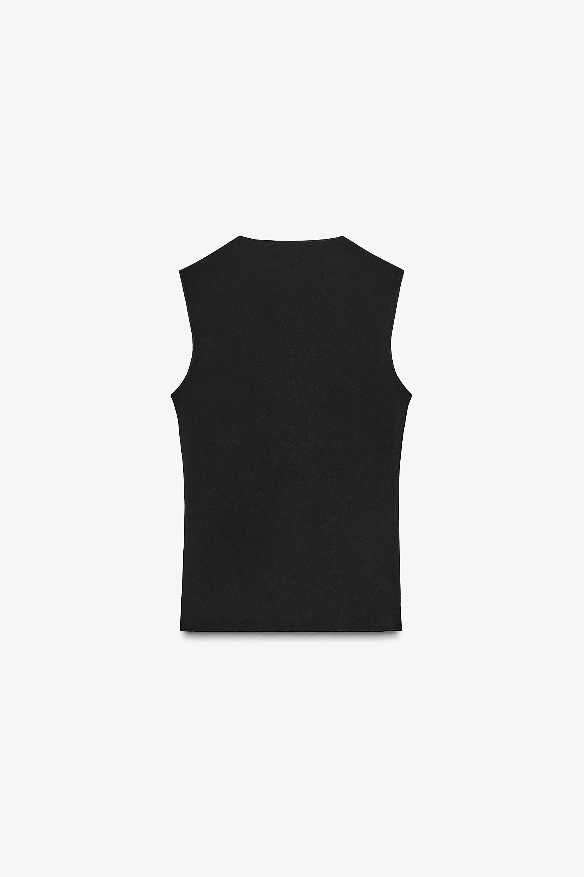 STRETCH TOP WITH METALLIC THREAD