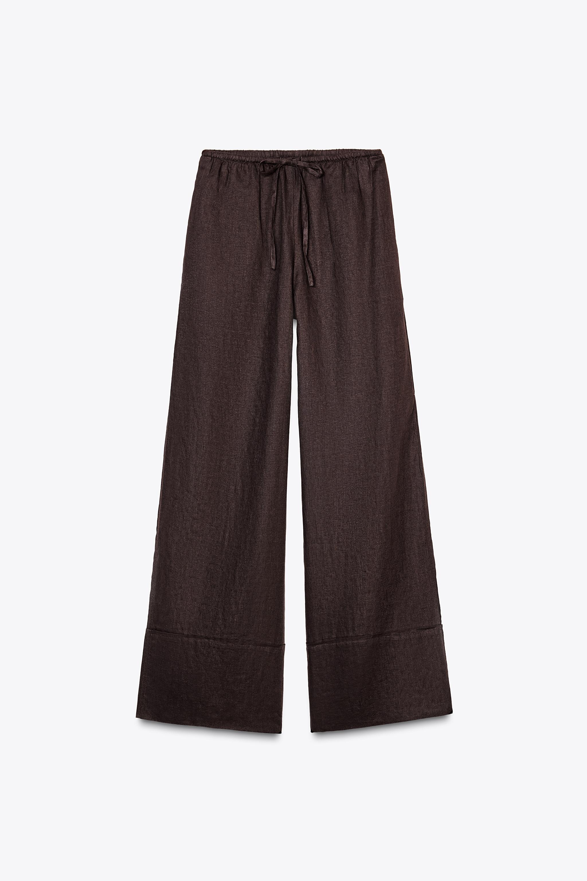 100% LINEN PALAZZO PANTS ZW COLLECTION
