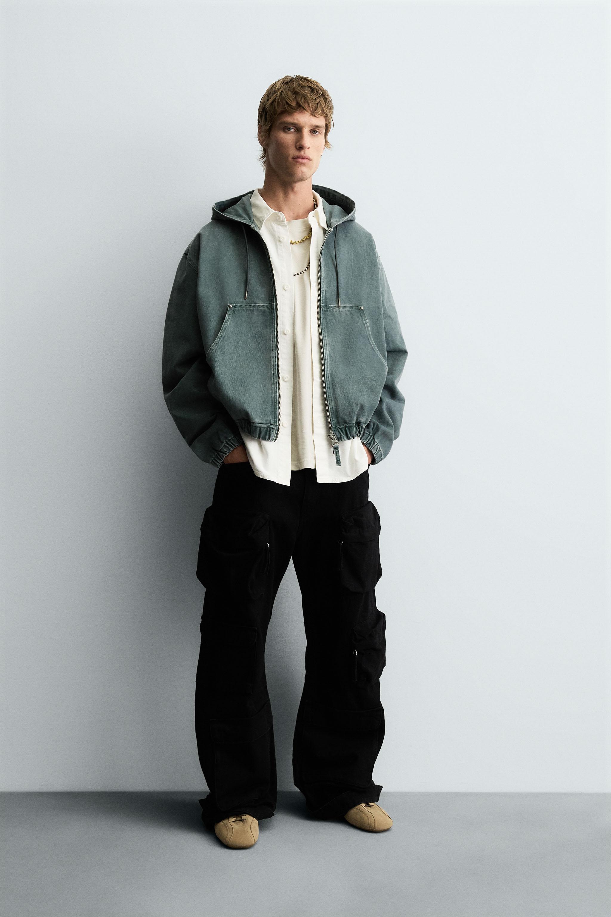 WASHED HOODED JACKET