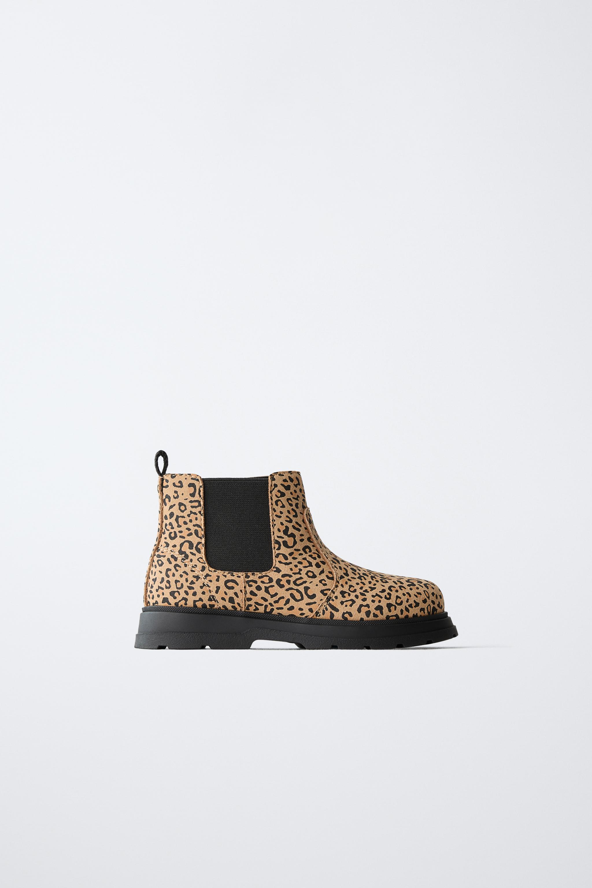 ANIMAL PRINT ELASTIC BOOTS