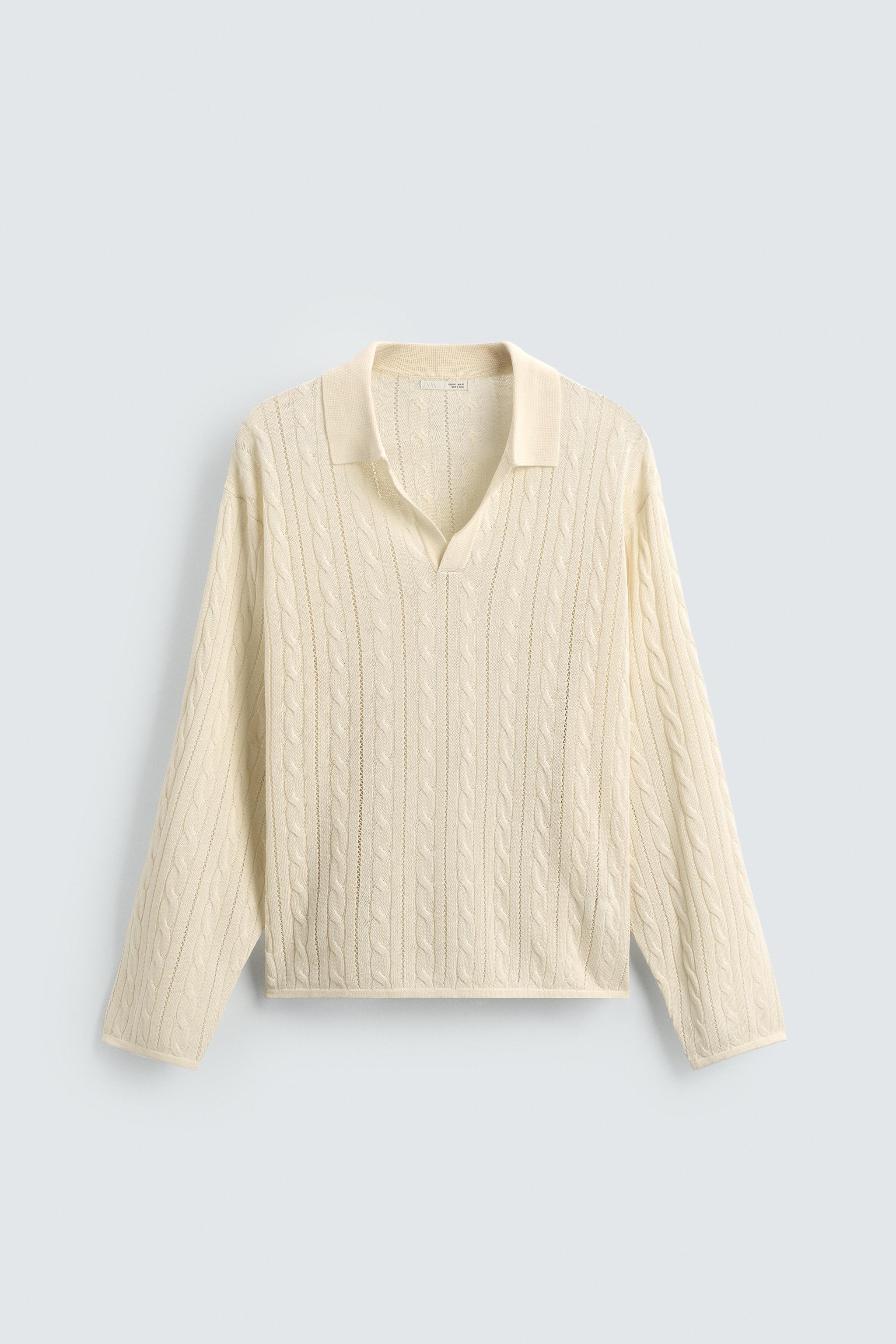 BRAIDED TEXTURED POLO