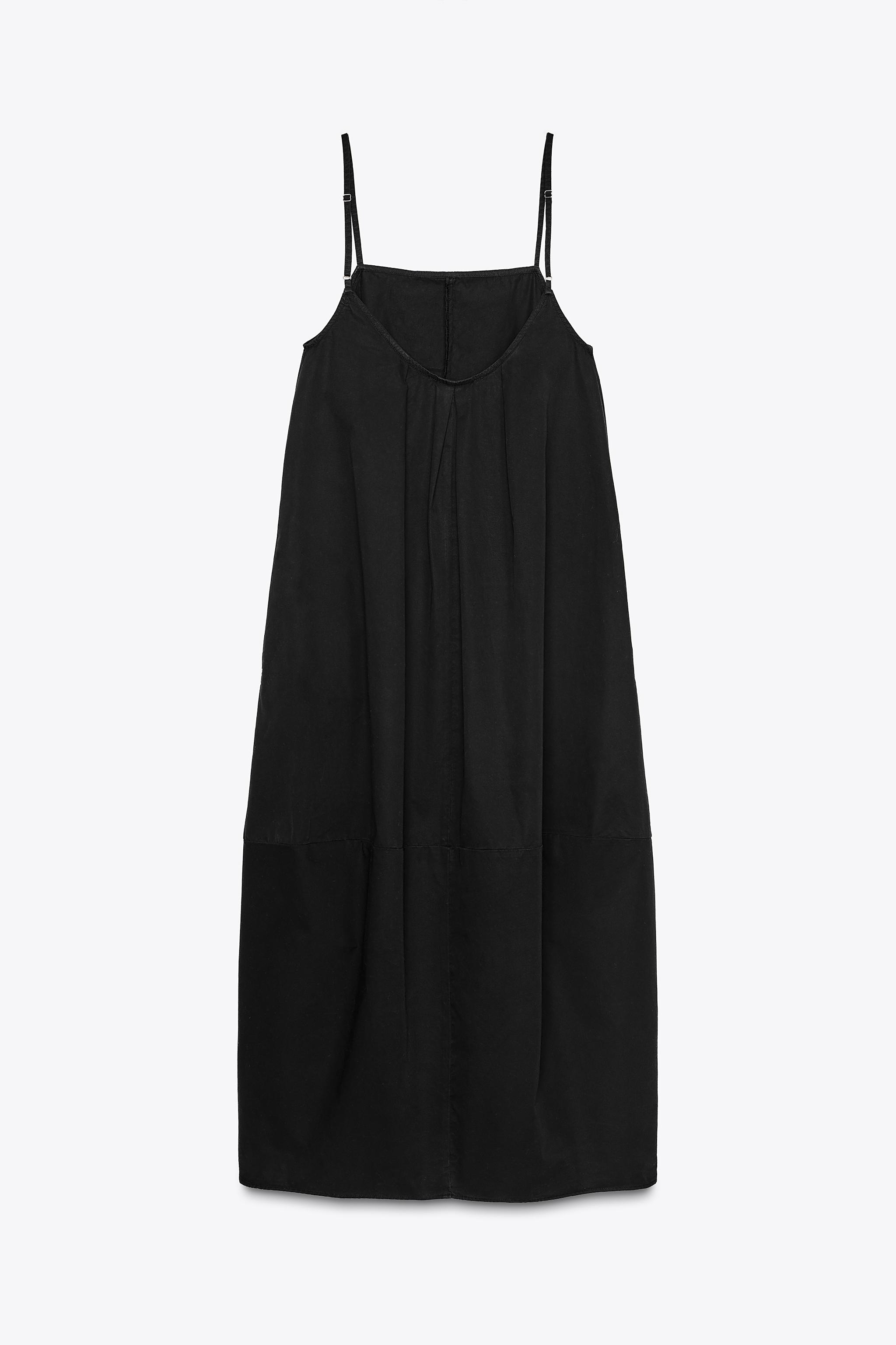 MIDI DRESS WITH BACK PLEAT