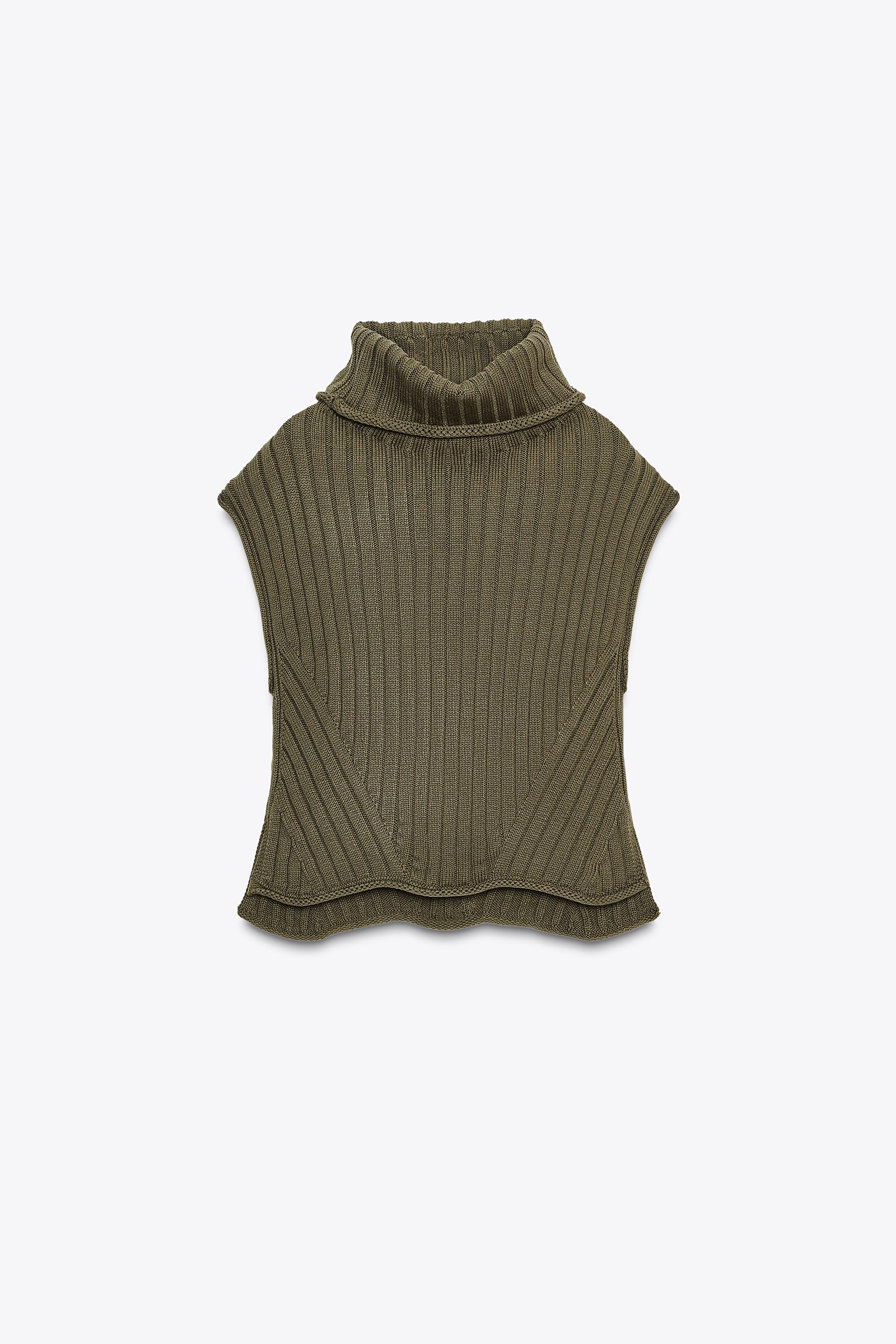 HIGH NECK KNIT VEST