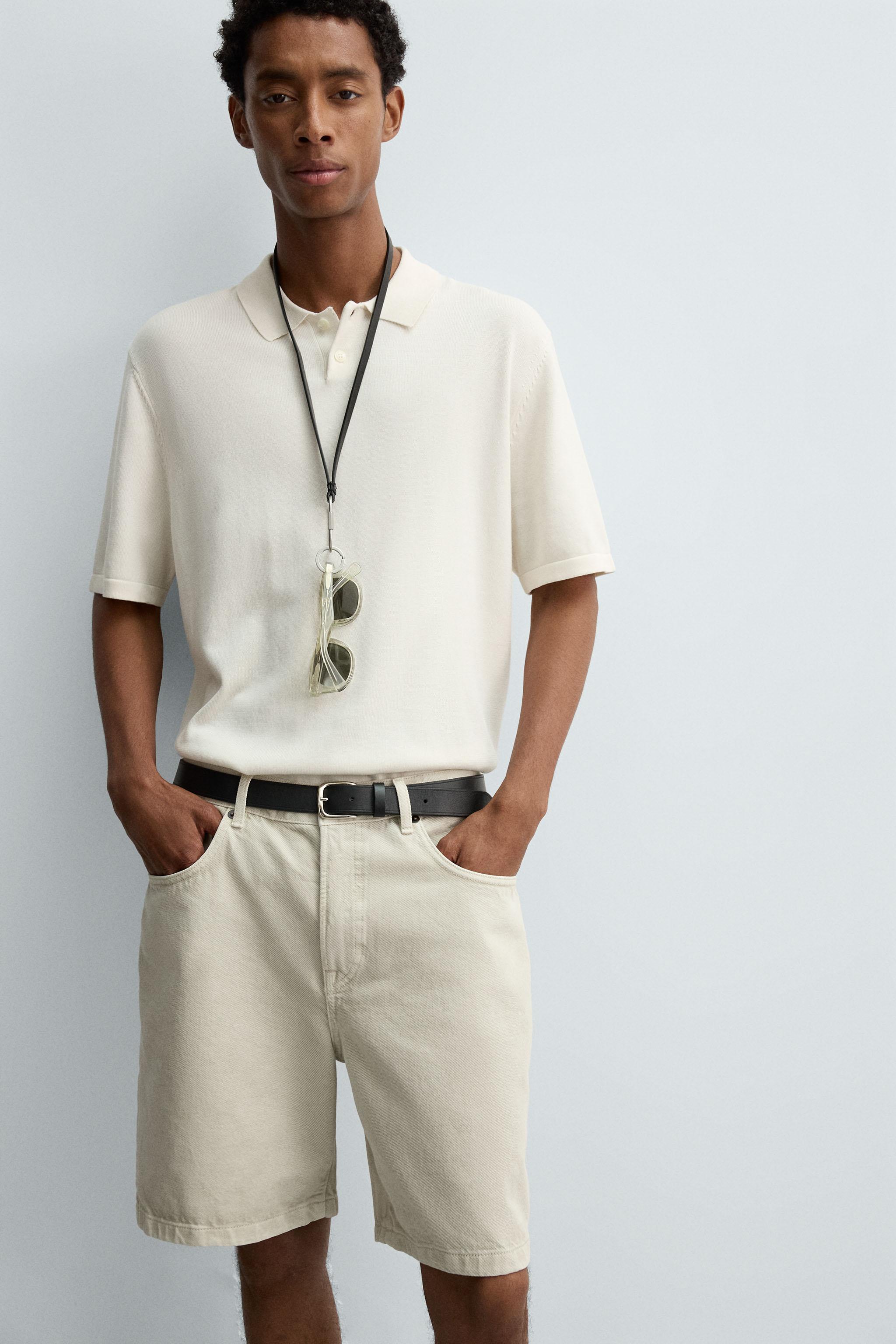 REGULAR FIT DENIM SHORTS