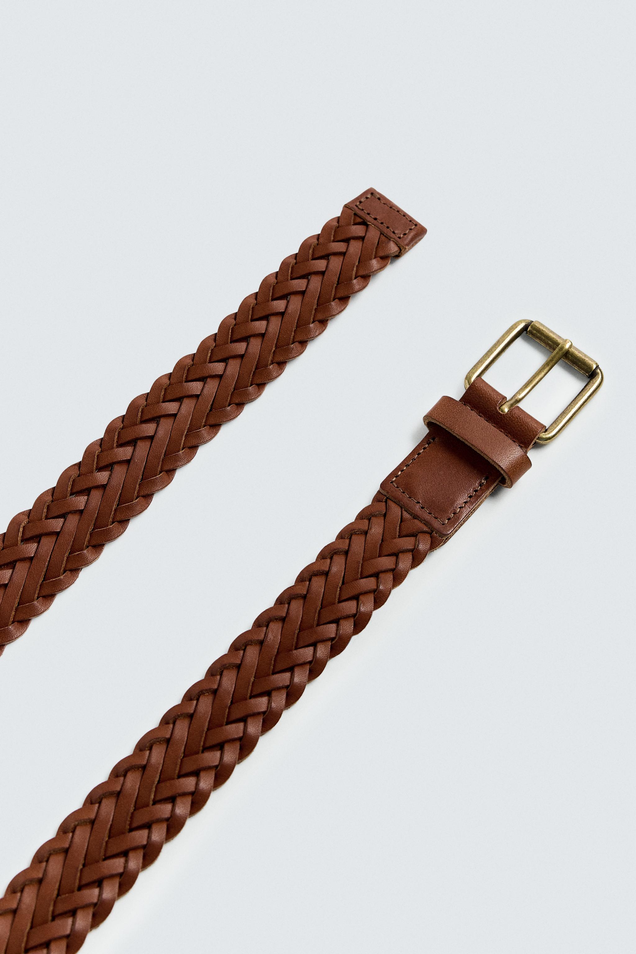 BRAIDED LEATHER BELT