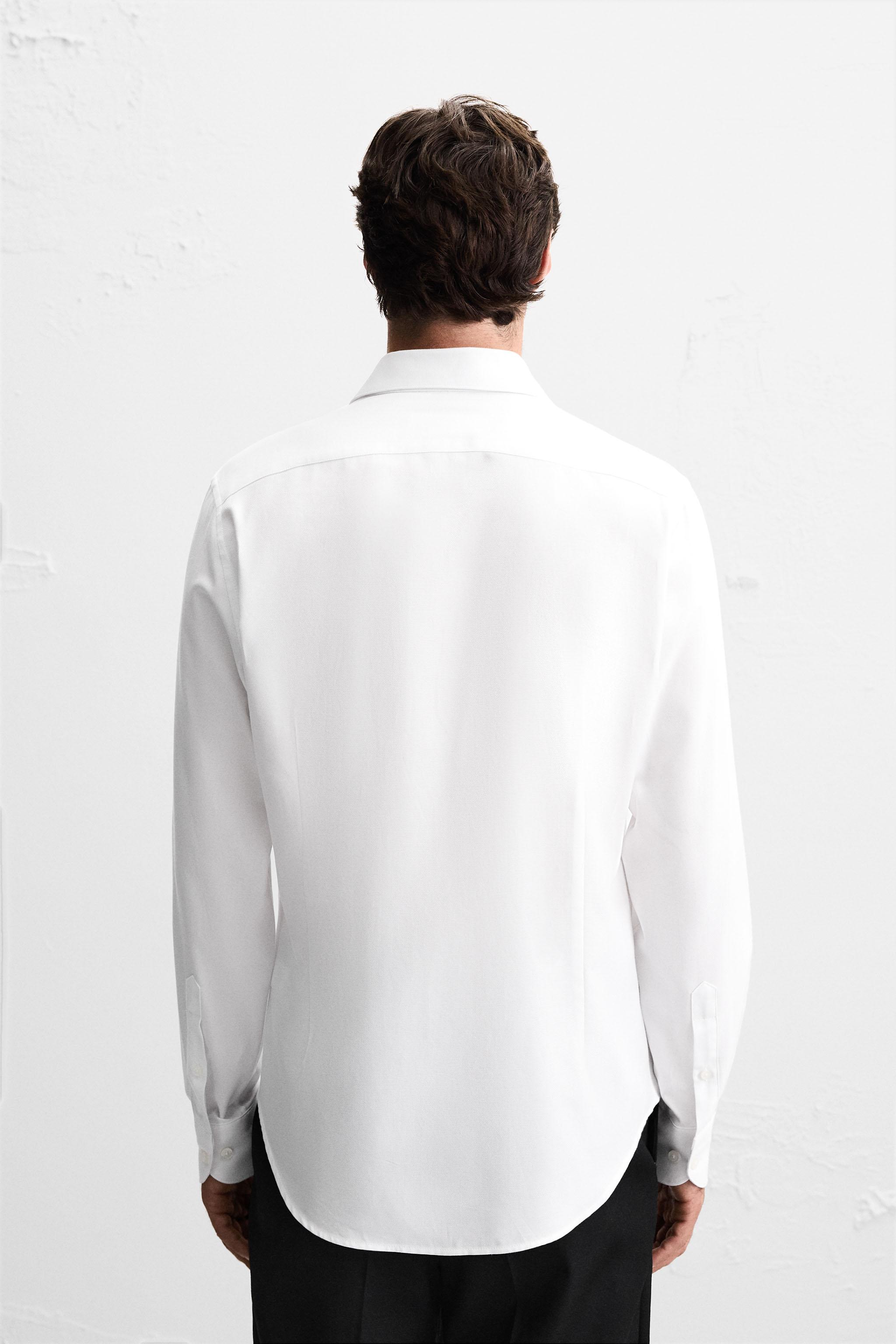 SLIM FIT TEXTURED SHIRT