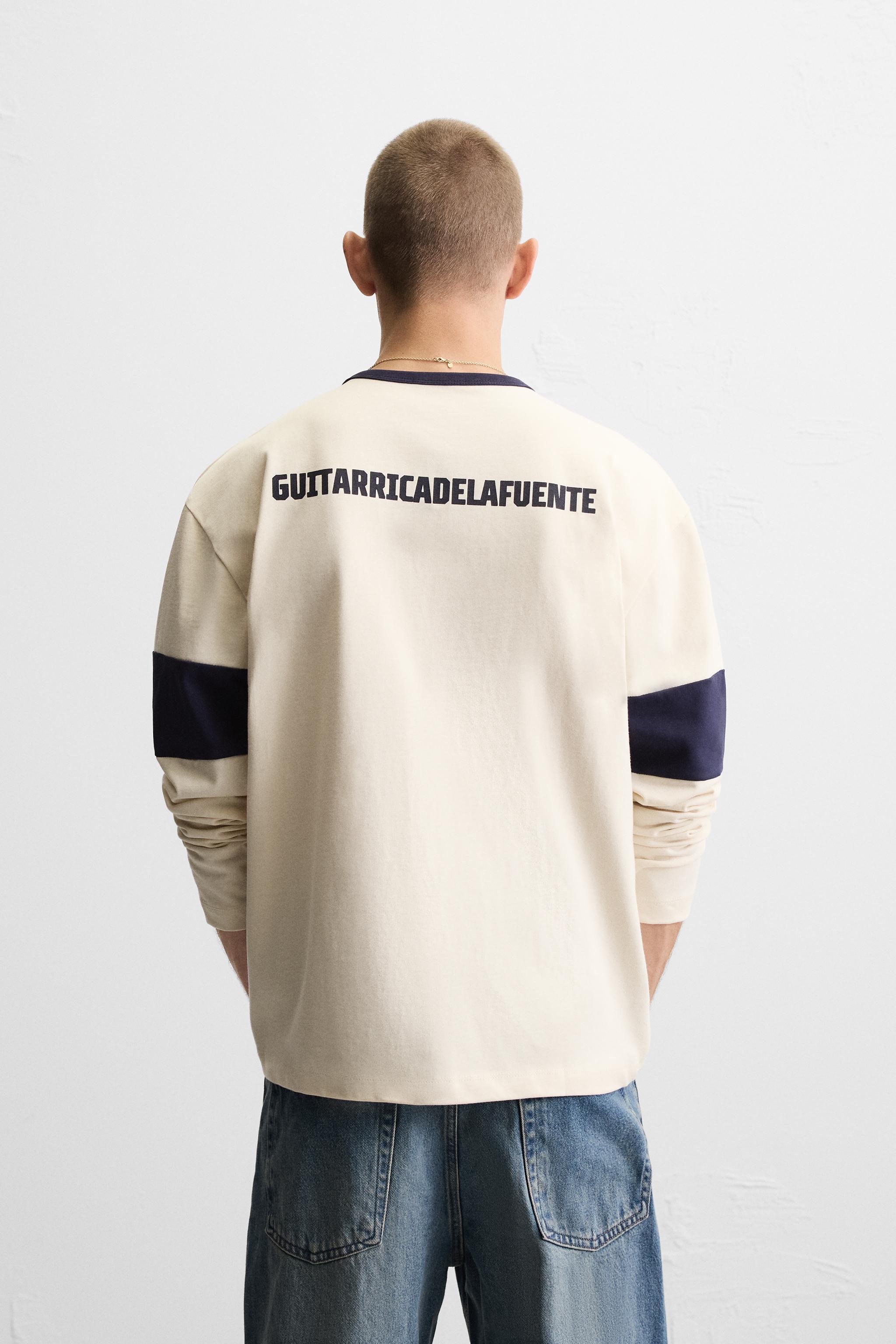 GUITARRICADELAFUENTE TEXT PRINT T-SHIRT