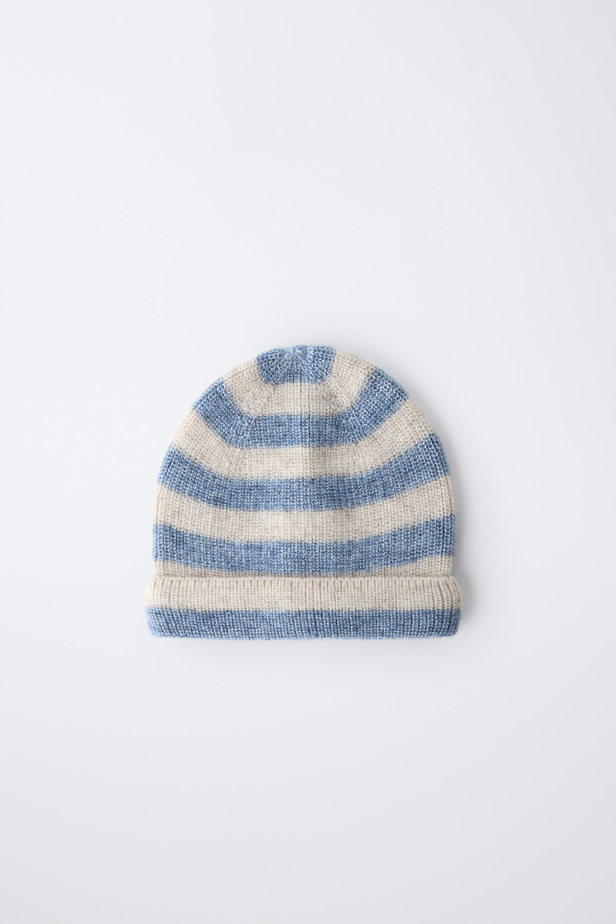 STRIPED WOOL AND CASHMERE HAT