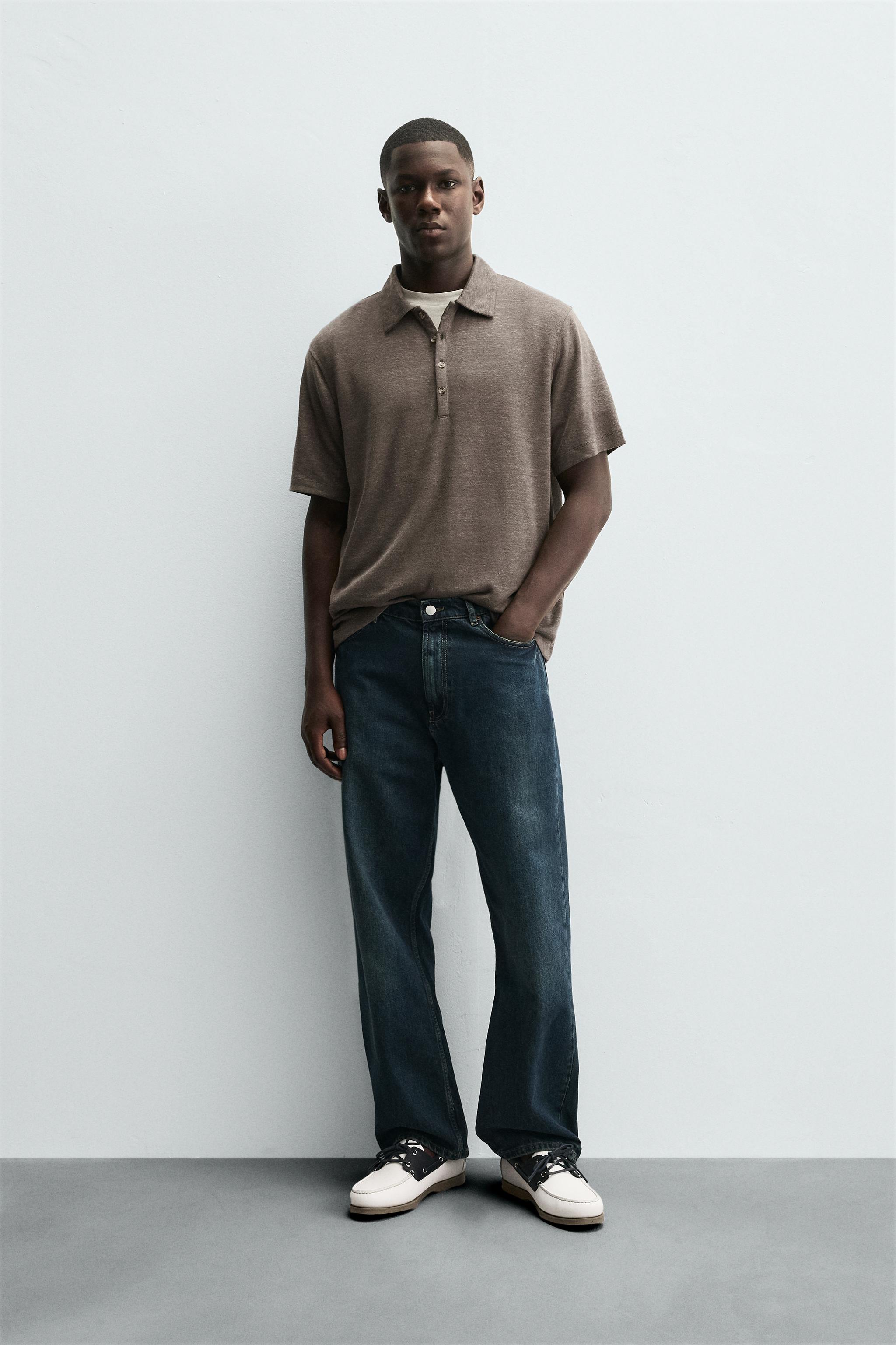 HEMP VISCOSE POLO SHIRT