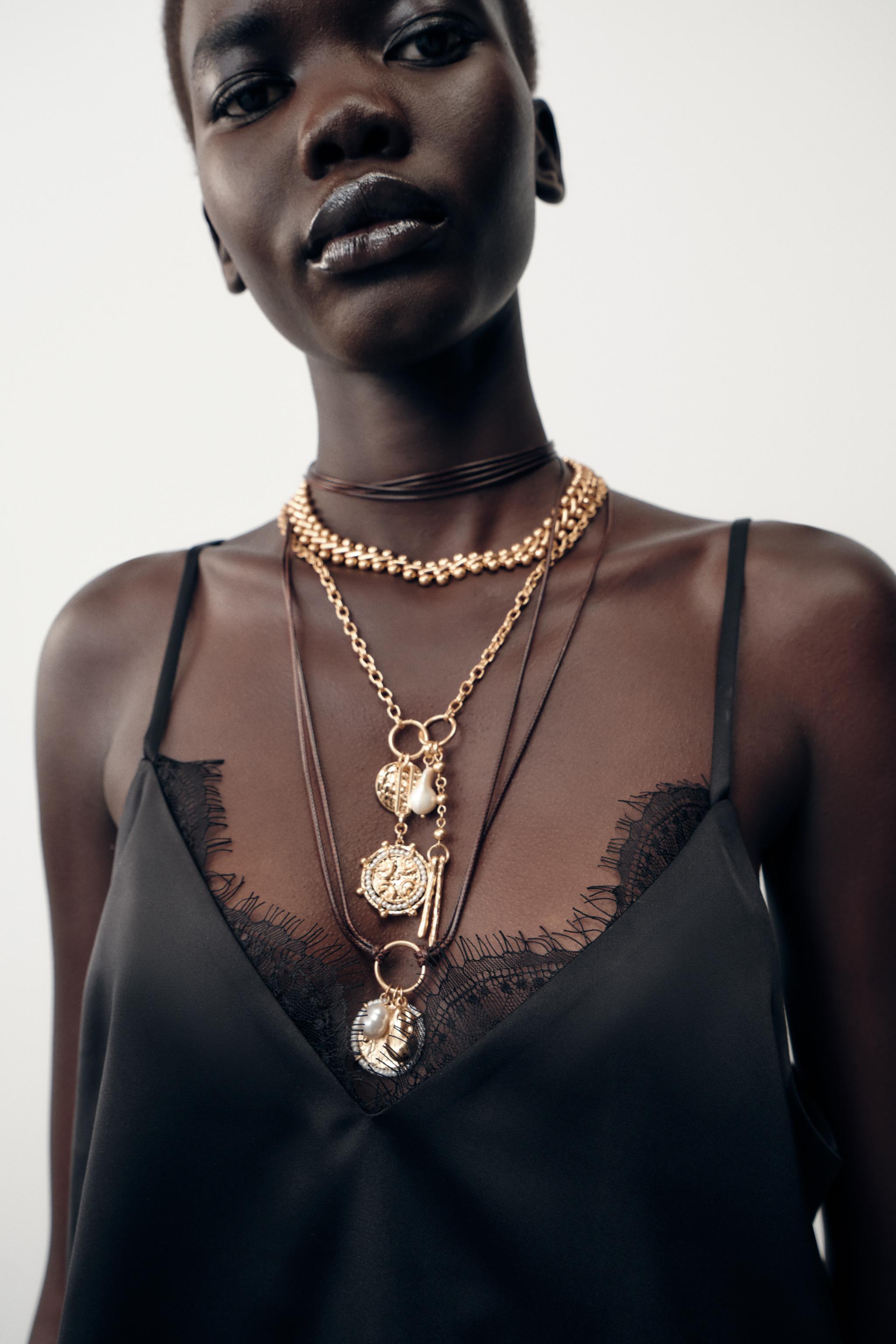 3-PACK CHAIN CORD CHARM NECKLACES