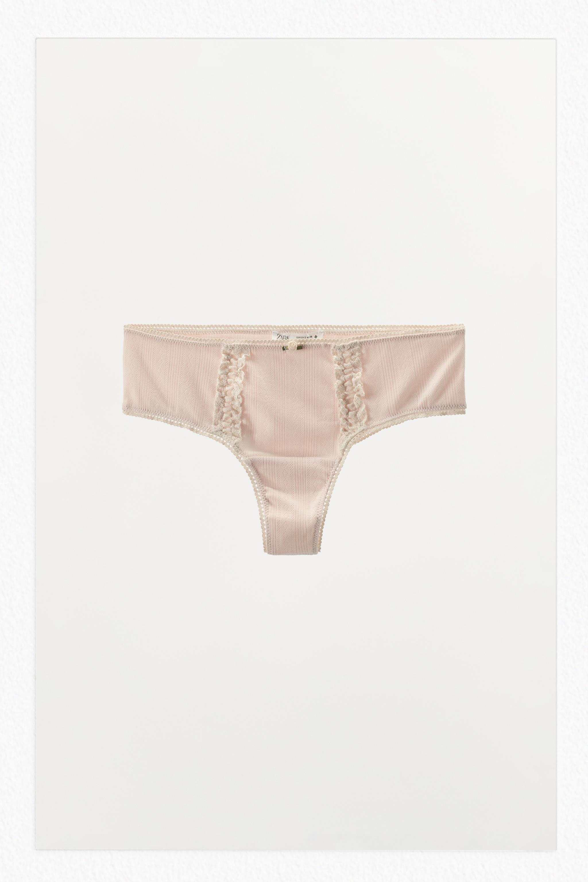 POINTELLE LACE TRIM BRIEFS