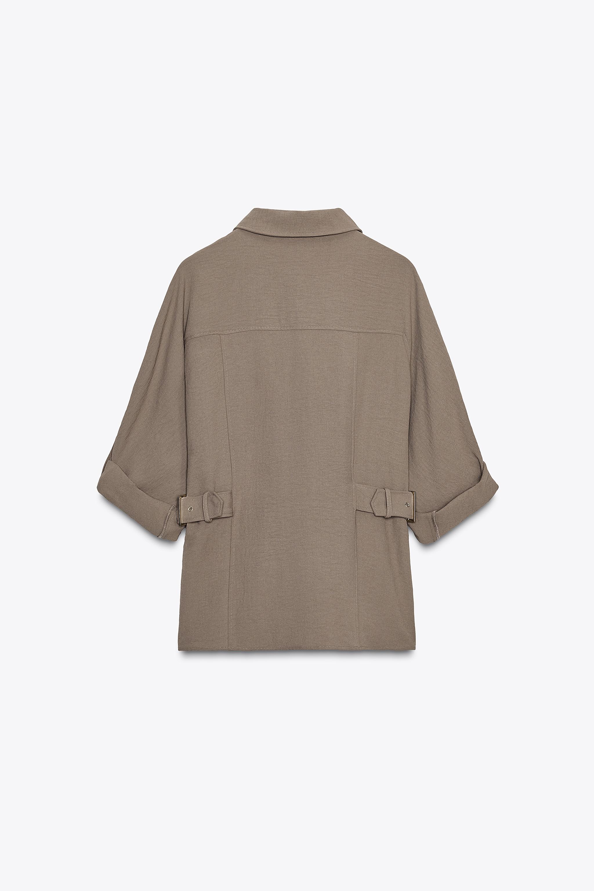 SAFARI SHIRT WITH SIDE BUCKLES