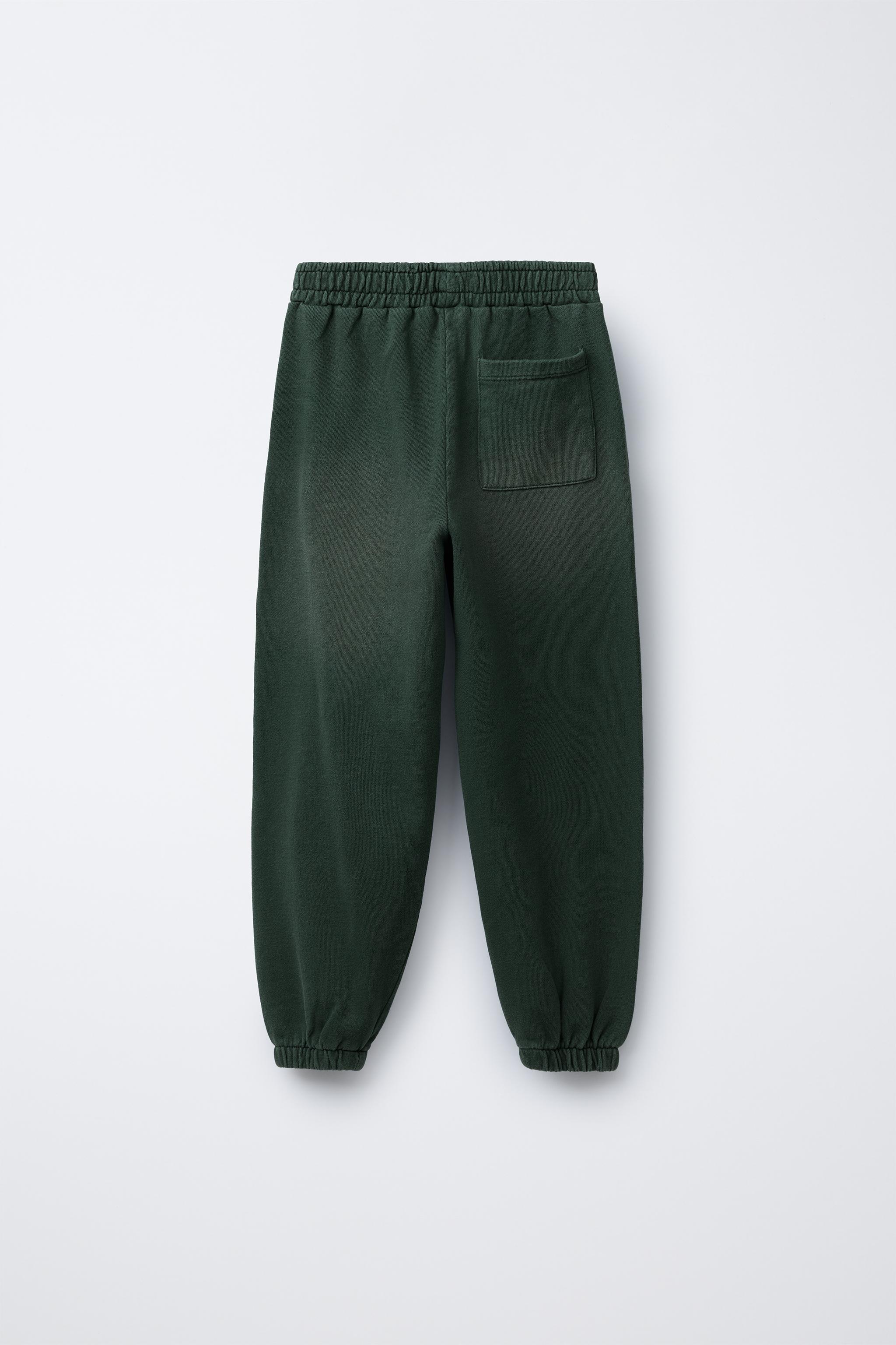 WASHED EFFECT TEXT T-SHIRT AND JOGGER PANTS SET