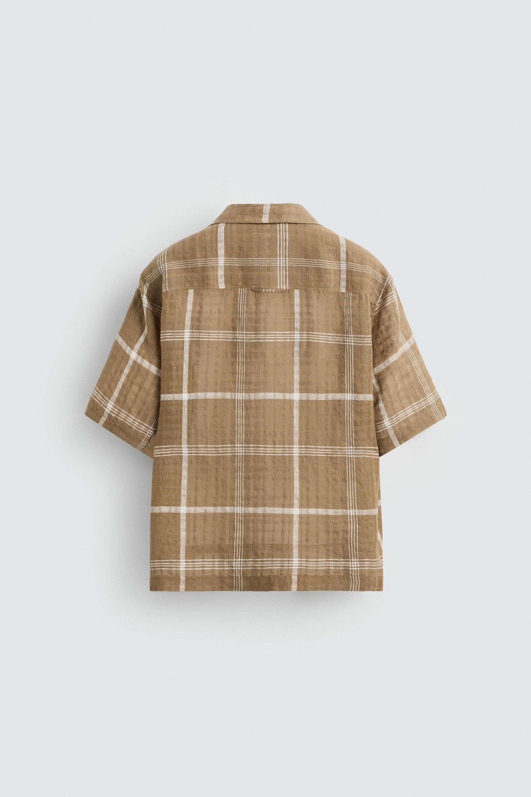 PLAID LINEN - COTTON SHIRT