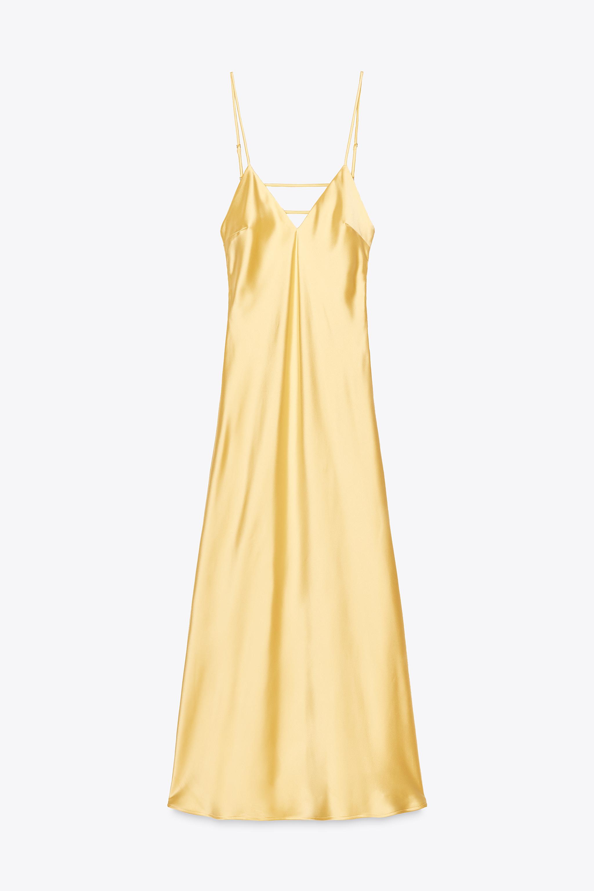 SATIN MIDI DRESS